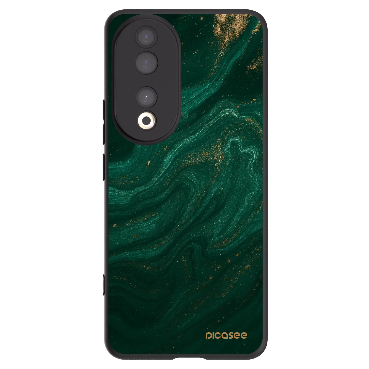 Picasee husă neagră din silicon pentru Honor 90 5G - Green
