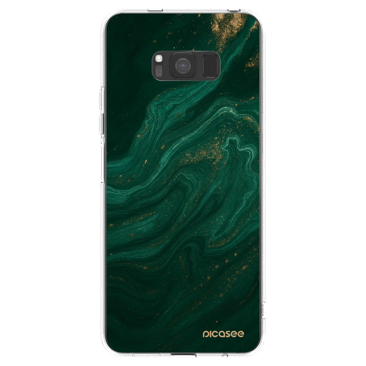 Picasee husă transparentă din silicon pentru Samsung Galaxy S8 G950F - Green
