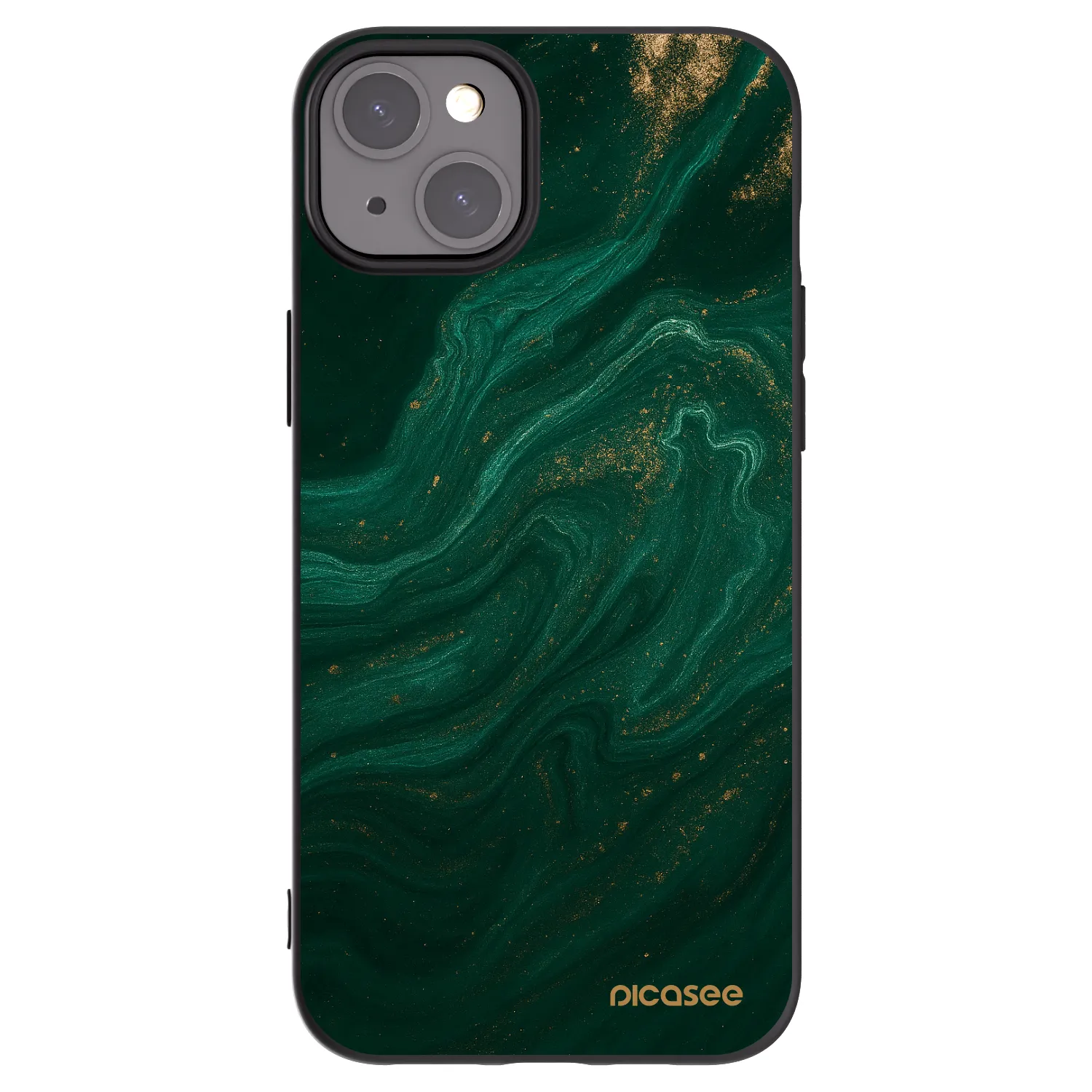 Picasee husă neagră din silicon pentru Apple iPhone 15 Plus - Green