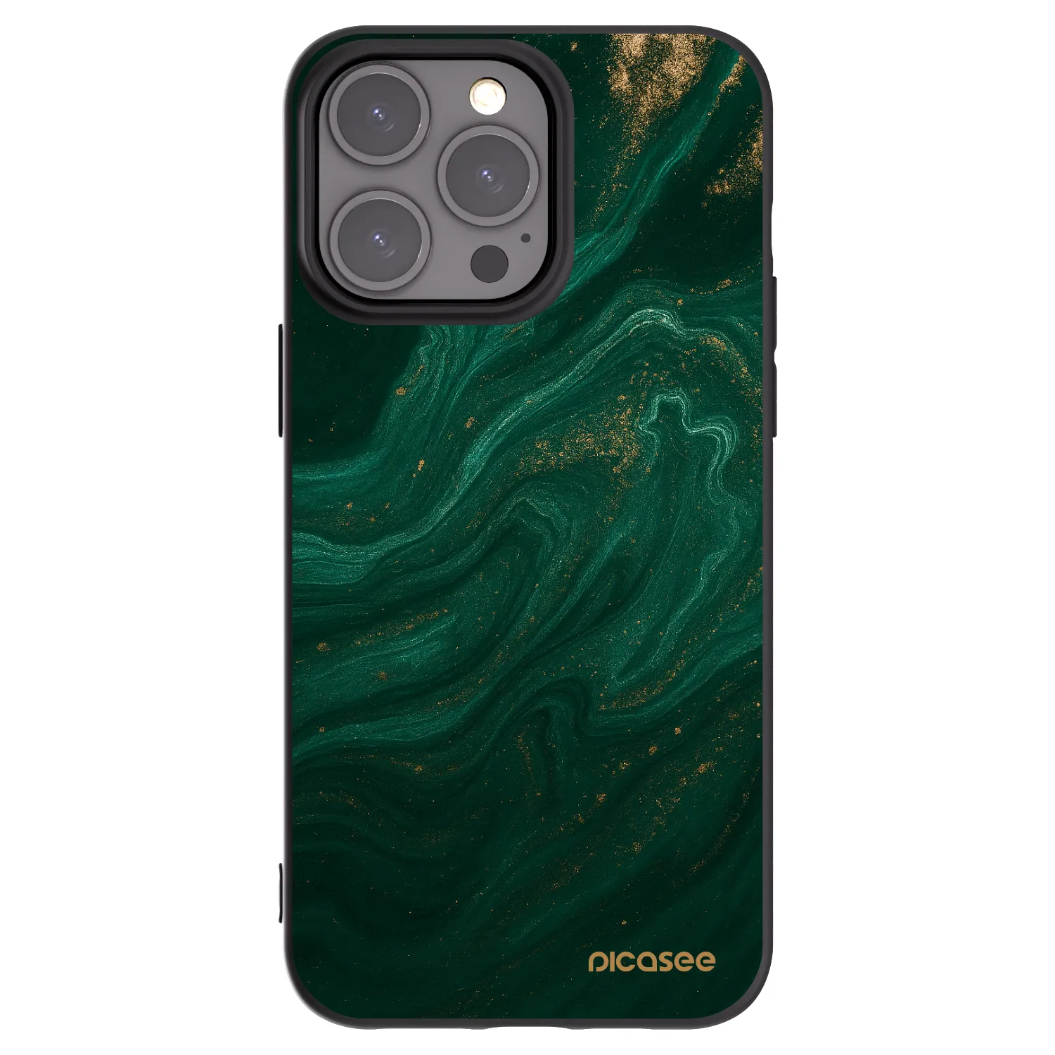Picasee husă neagră din silicon pentru Apple iPhone 15 Pro Max - Green