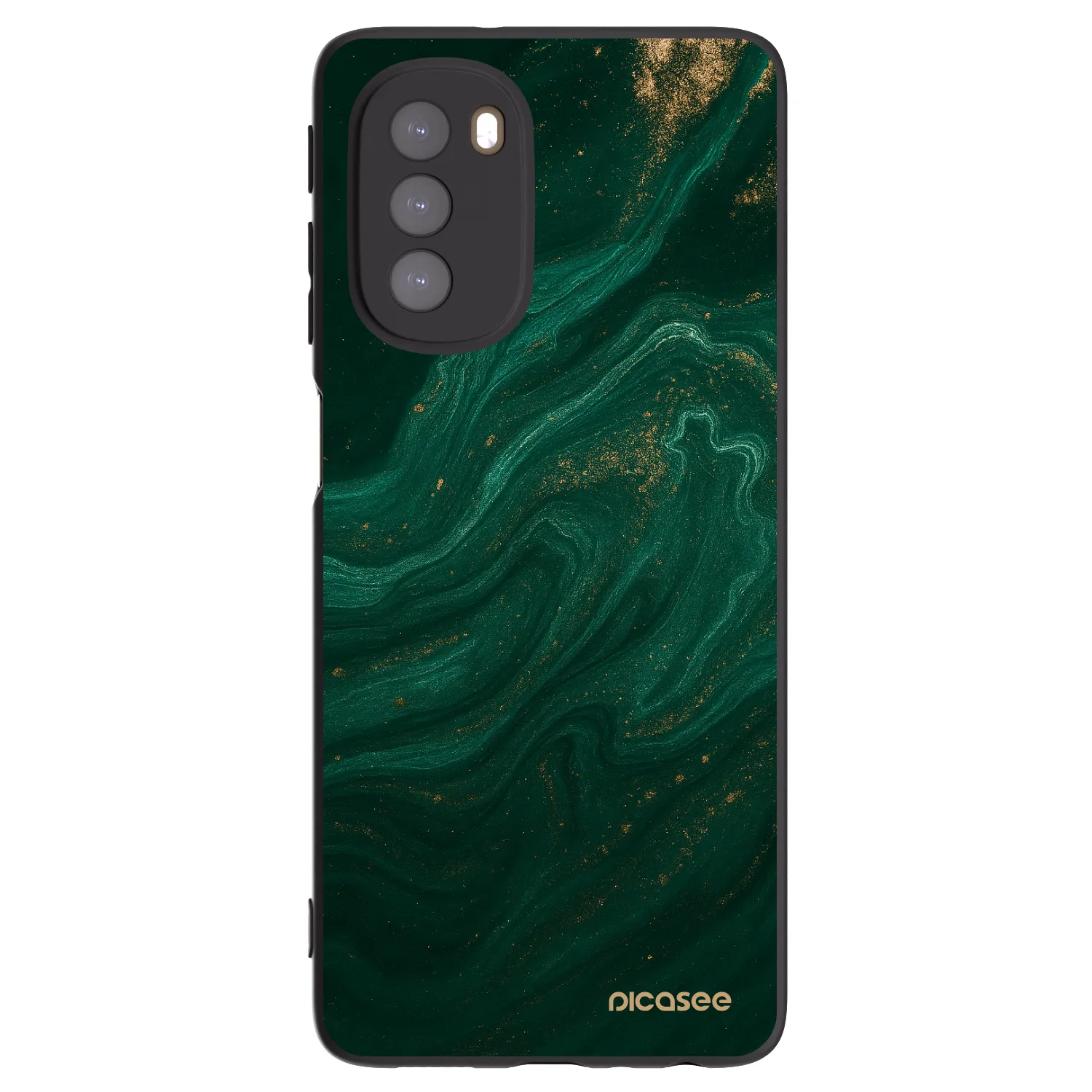 Picasee husă neagră din silicon pentru Motorola Moto G51 - Green