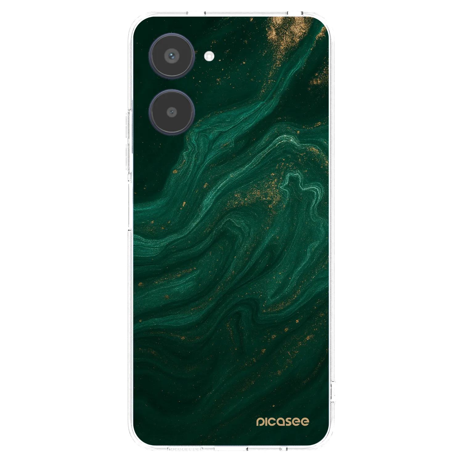 Picasee husă transparentă din silicon pentru Realme 10 4G - Green