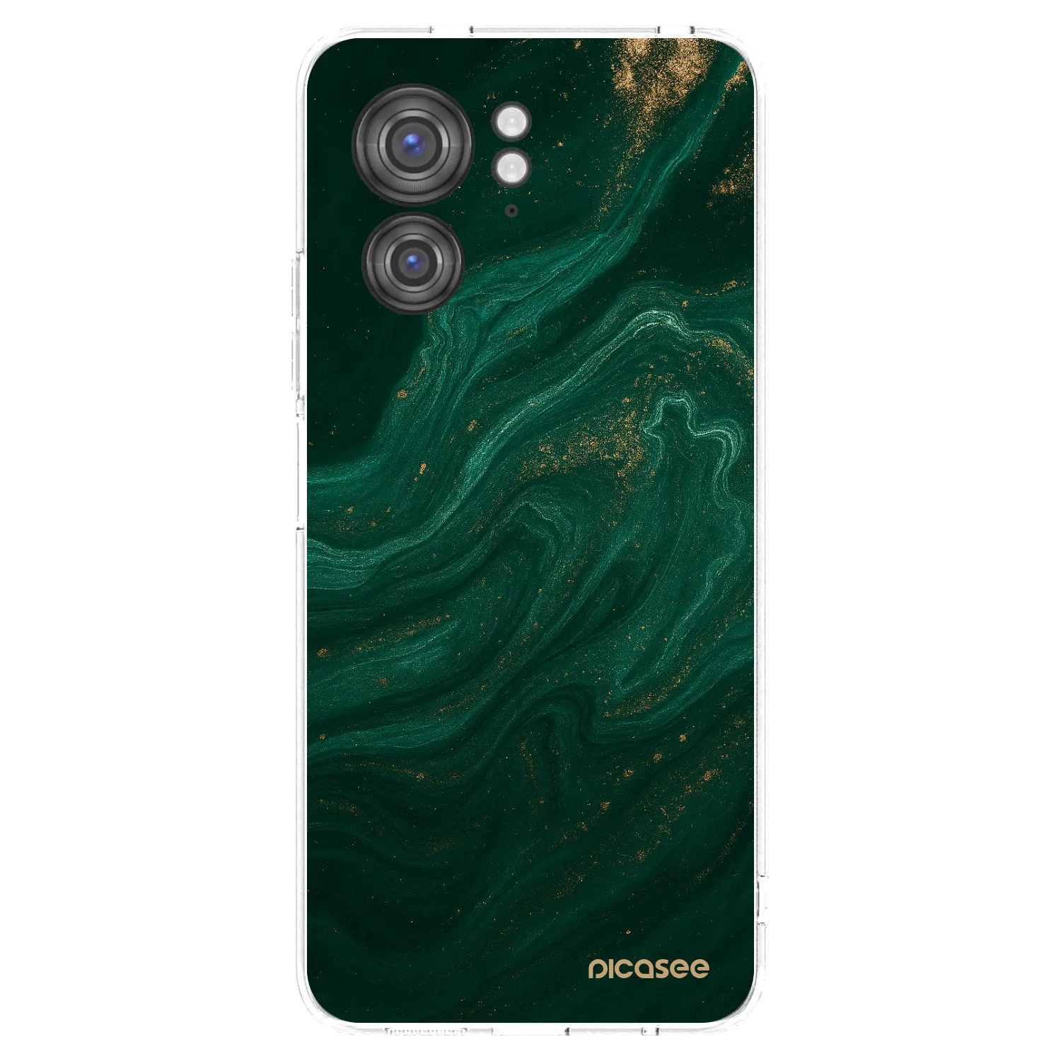 Picasee husă transparentă din silicon pentru Motorola Edge 40 - Green