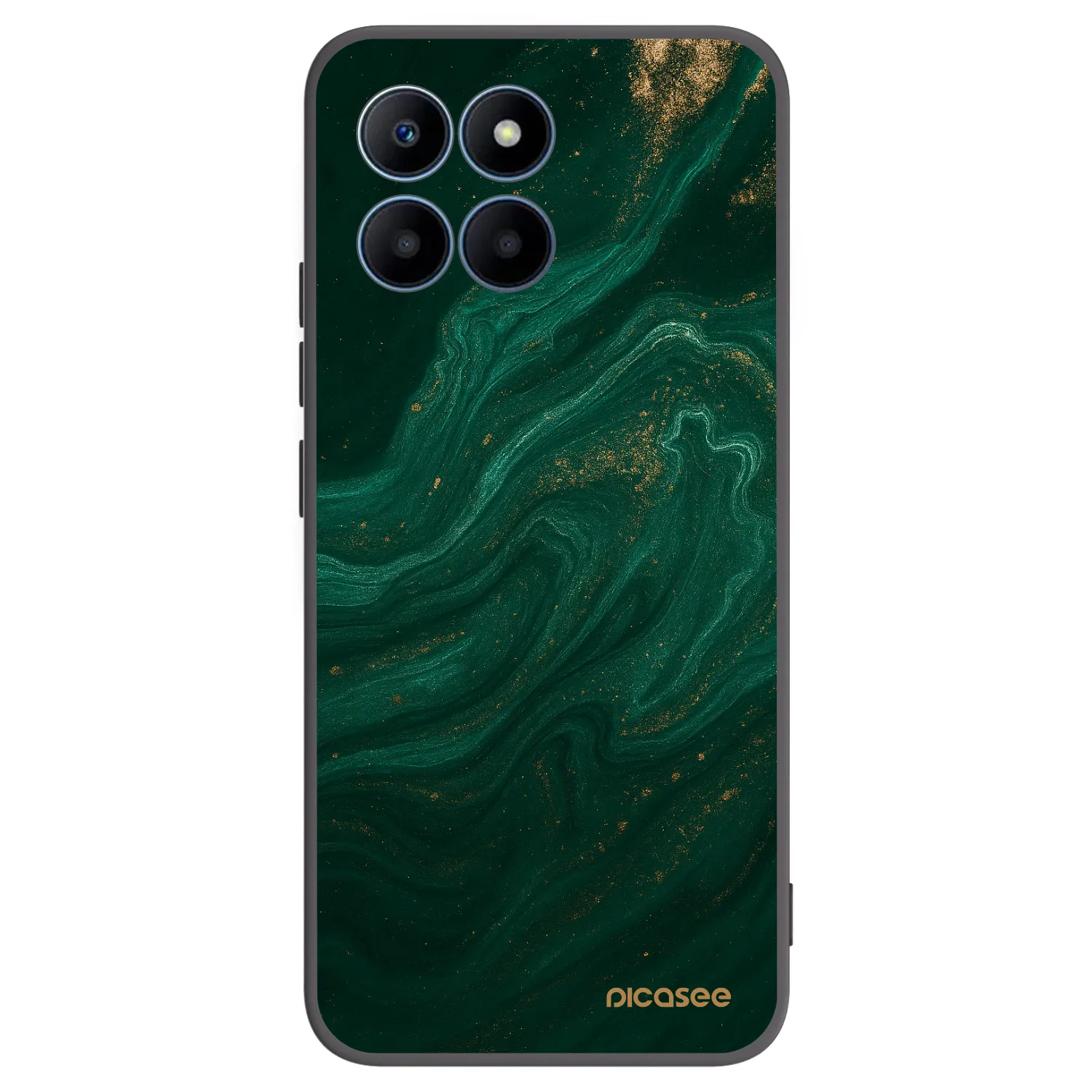 Picasee husă neagră din silicon pentru Honor 70 Lite - Green