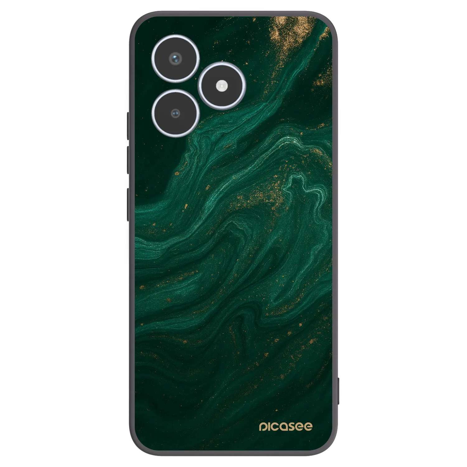 Picasee husă neagră din silicon pentru Realme C53 - Green