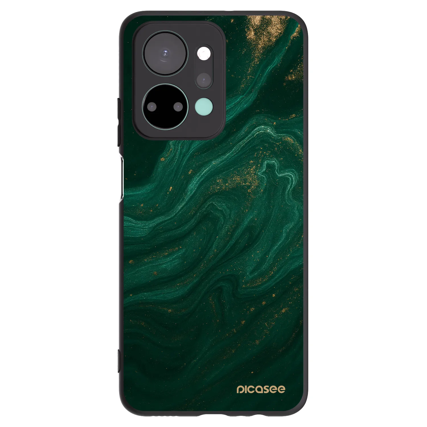 Picasee husă neagră din silicon pentru Honor X7a - Green