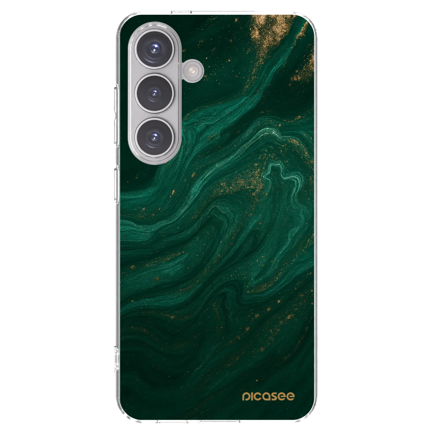 Picasee husă transparentă din silicon pentru Samsung Galaxy S24 S921B 5G - Green