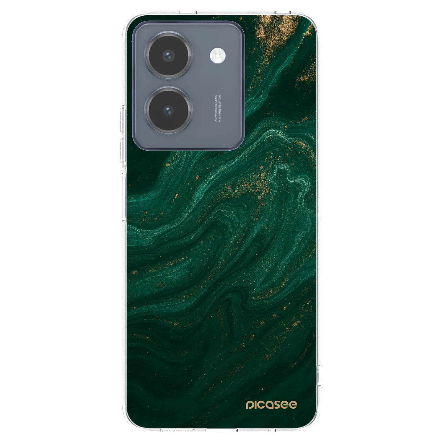 Picasee husă transparentă din silicon pentru Vivo Y36 4G - Green