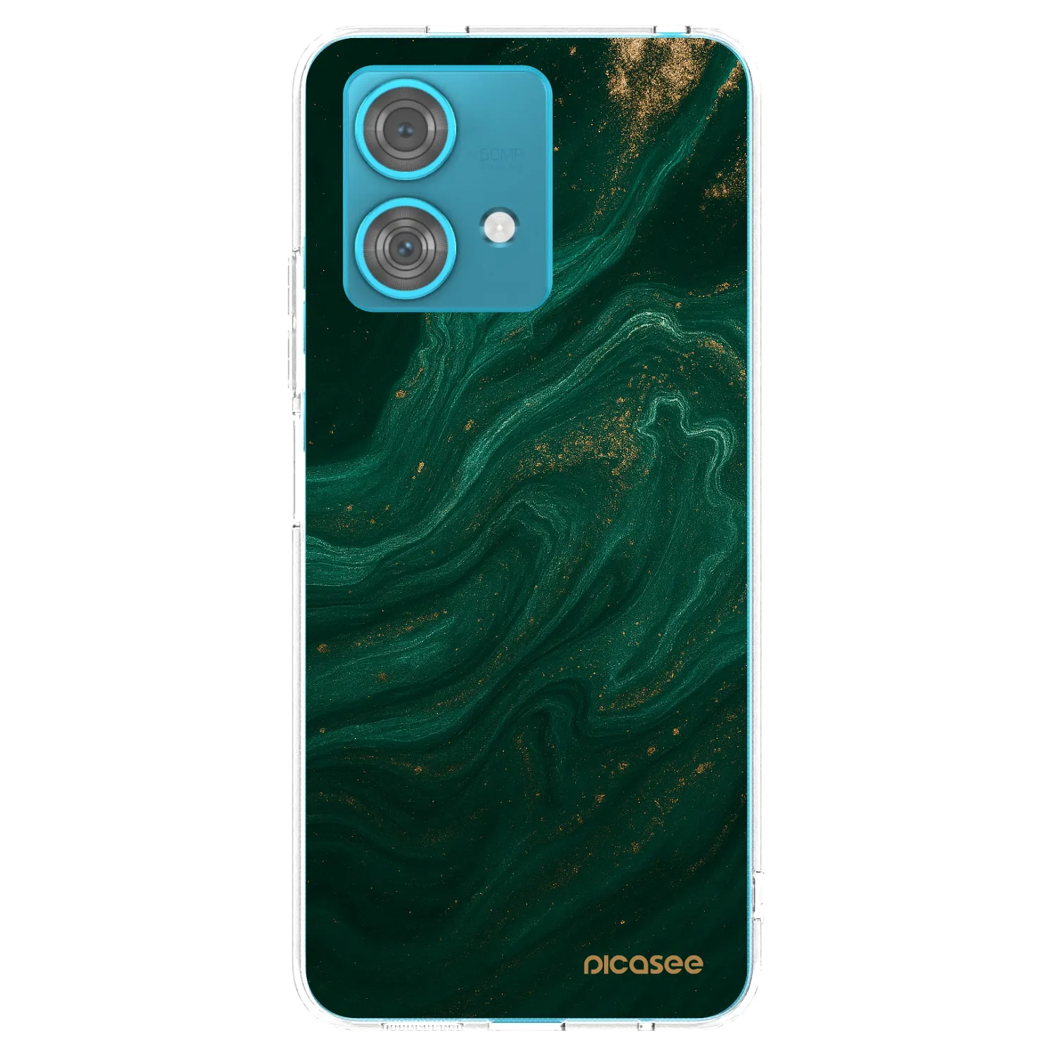 Picasee husă transparentă din silicon pentru Motorola Edge 40 Neo - Green