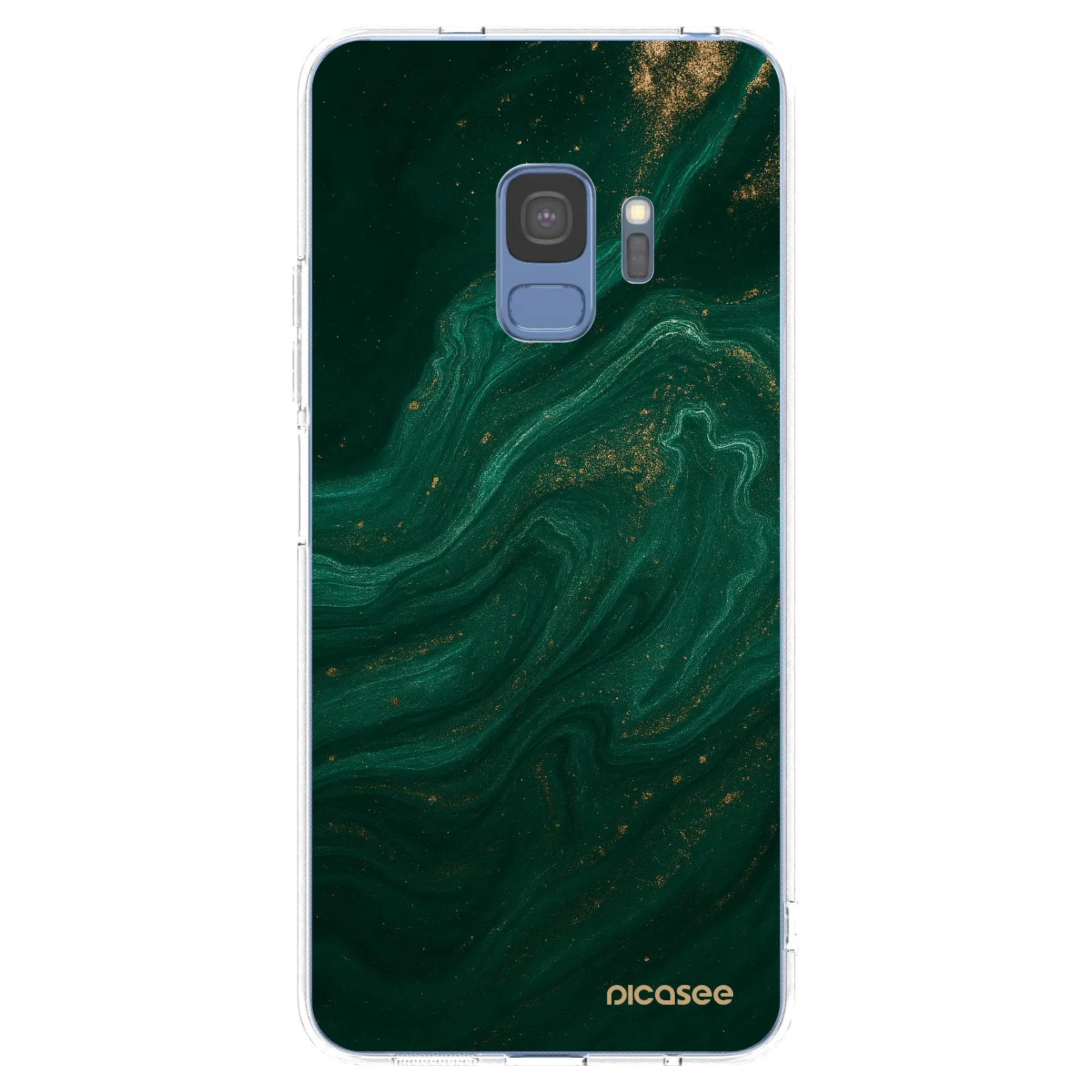 Picasee husă transparentă din silicon pentru Samsung Galaxy S9 G960F - Green