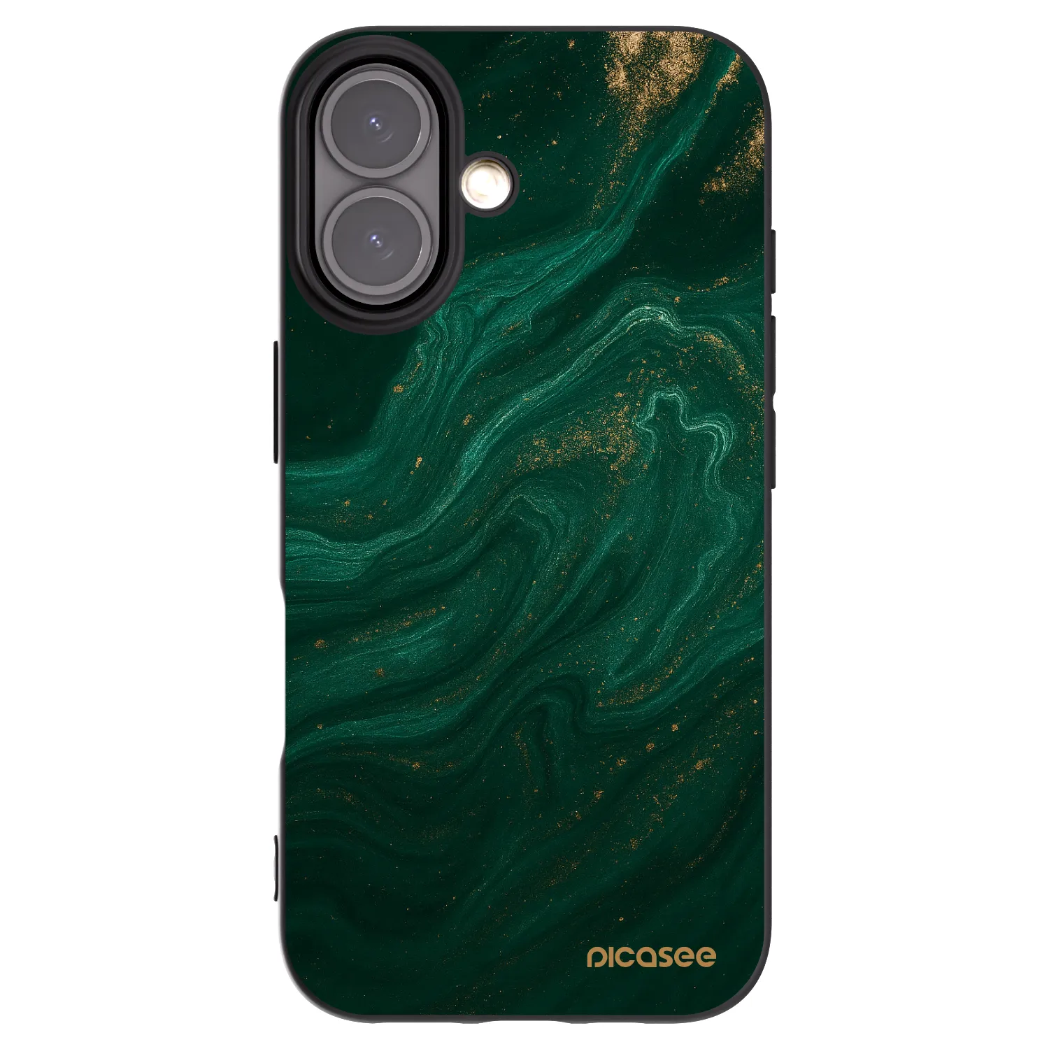 Picasee husă neagră din silicon pentru Apple iPhone 16 - Green