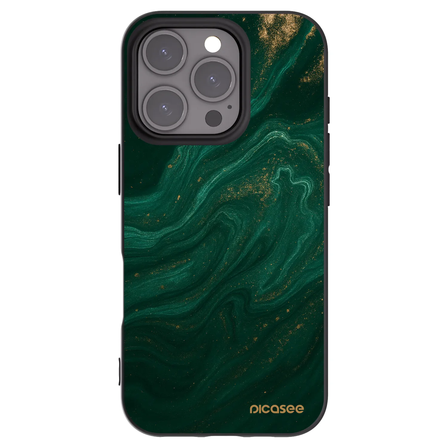 Picasee husă neagră din silicon pentru Apple iPhone 16 Pro - Green
