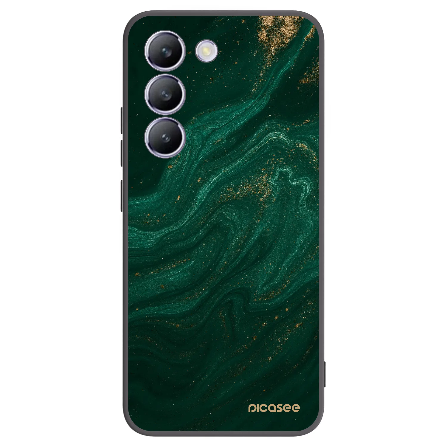 Picasee husă neagră din silicon pentru Vivo V40 SE 5G - Green