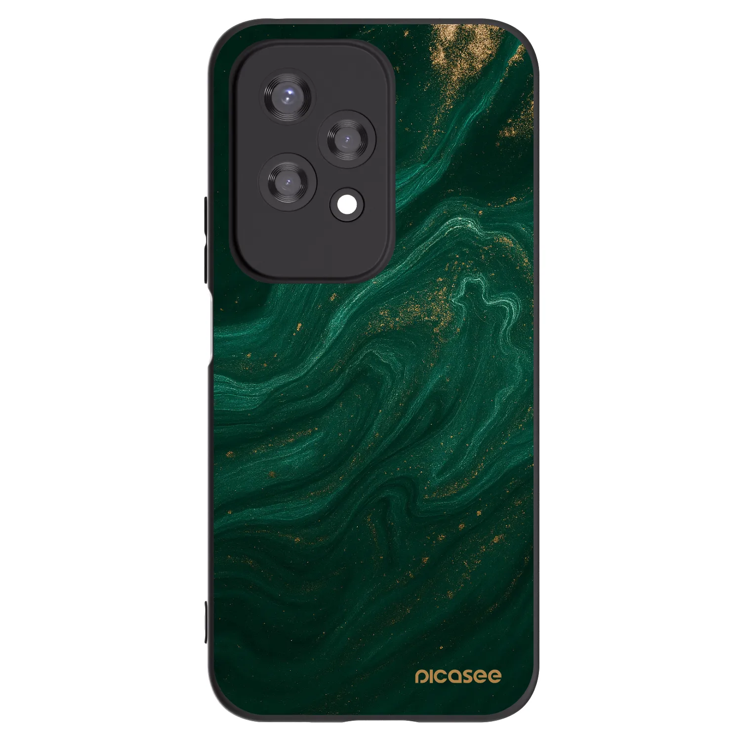Picasee husă neagră din silicon pentru Honor 200 Lite - Green