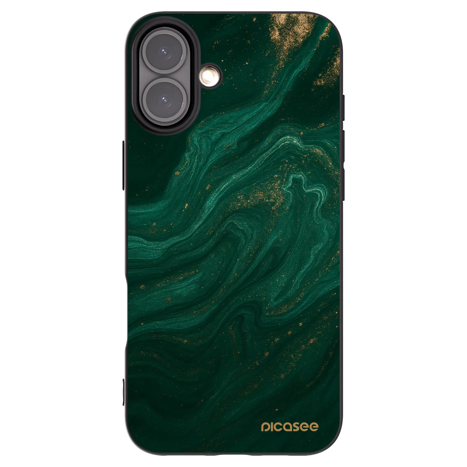Picasee husă neagră din silicon pentru Apple iPhone 16 Plus - Green