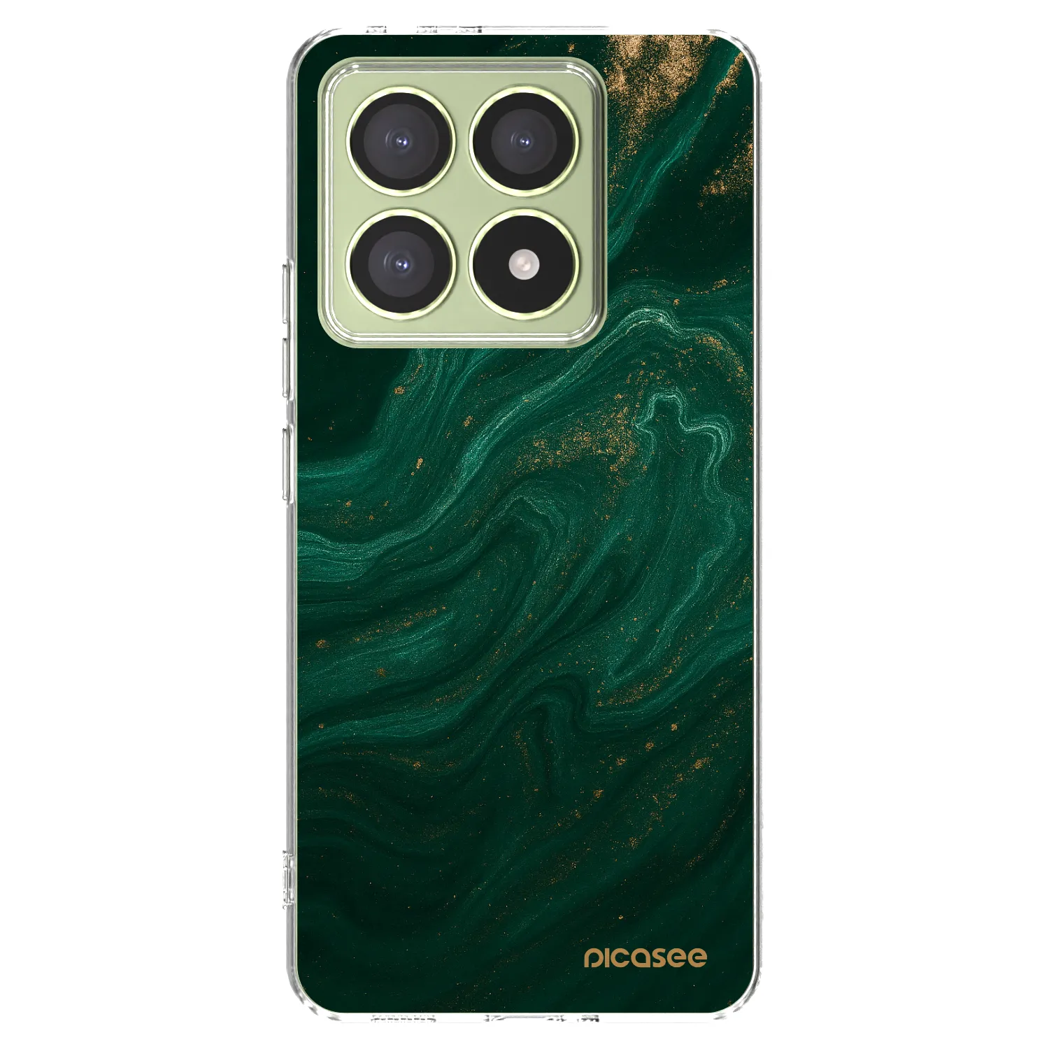 Picasee husă transparentă din silicon pentru Xiaomi 14T - Green