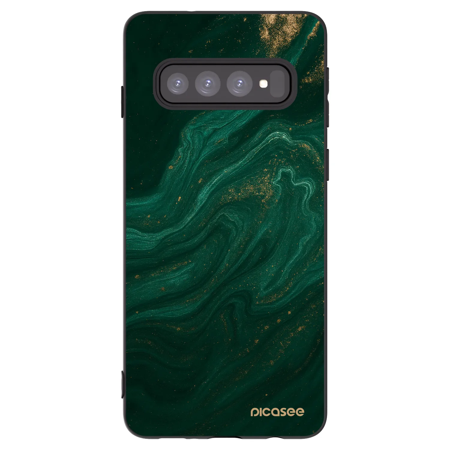 Picasee husă neagră din silicon pentru Samsung Galaxy S10 G973 - Green