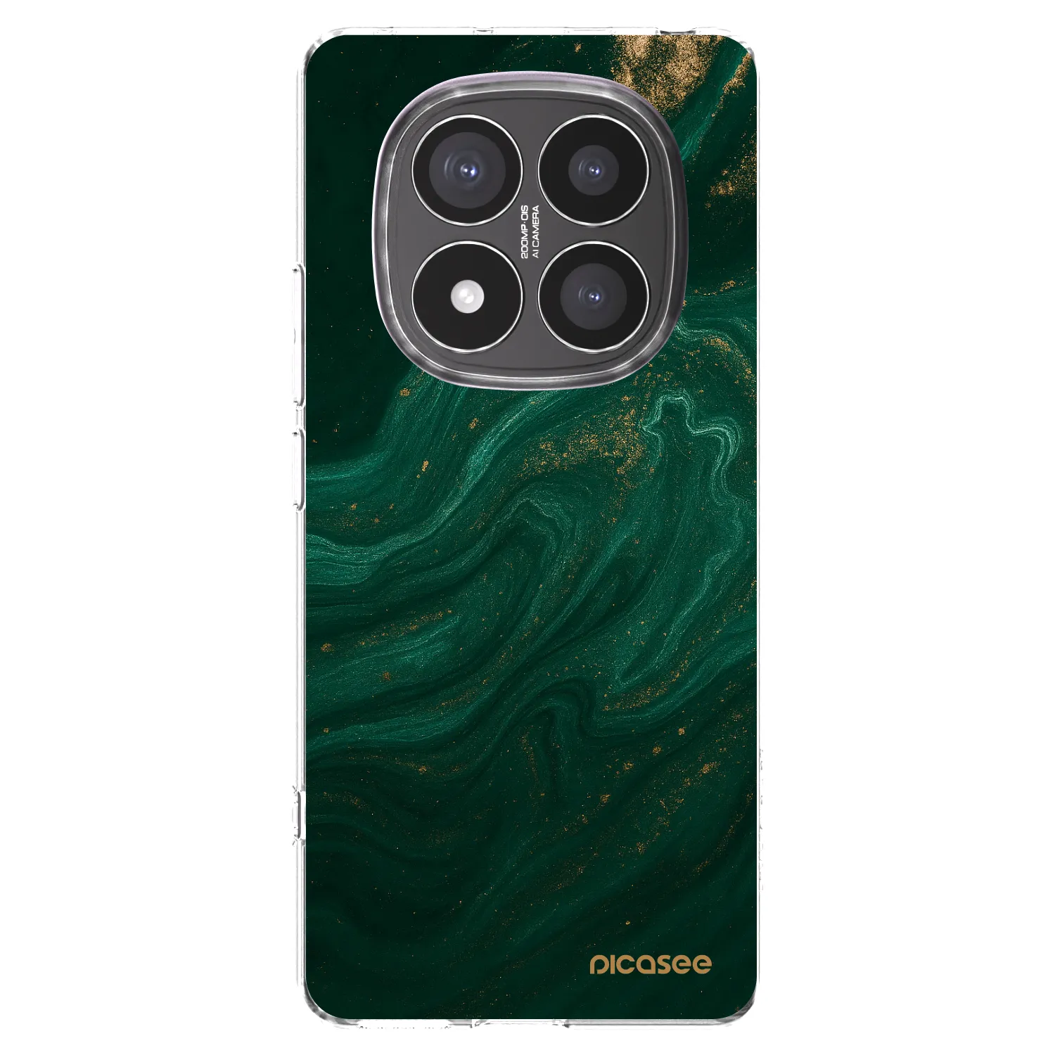 Picasee husă transparentă din silicon pentru Xiaomi Redmi Note 14 Pro+ 5G - Green