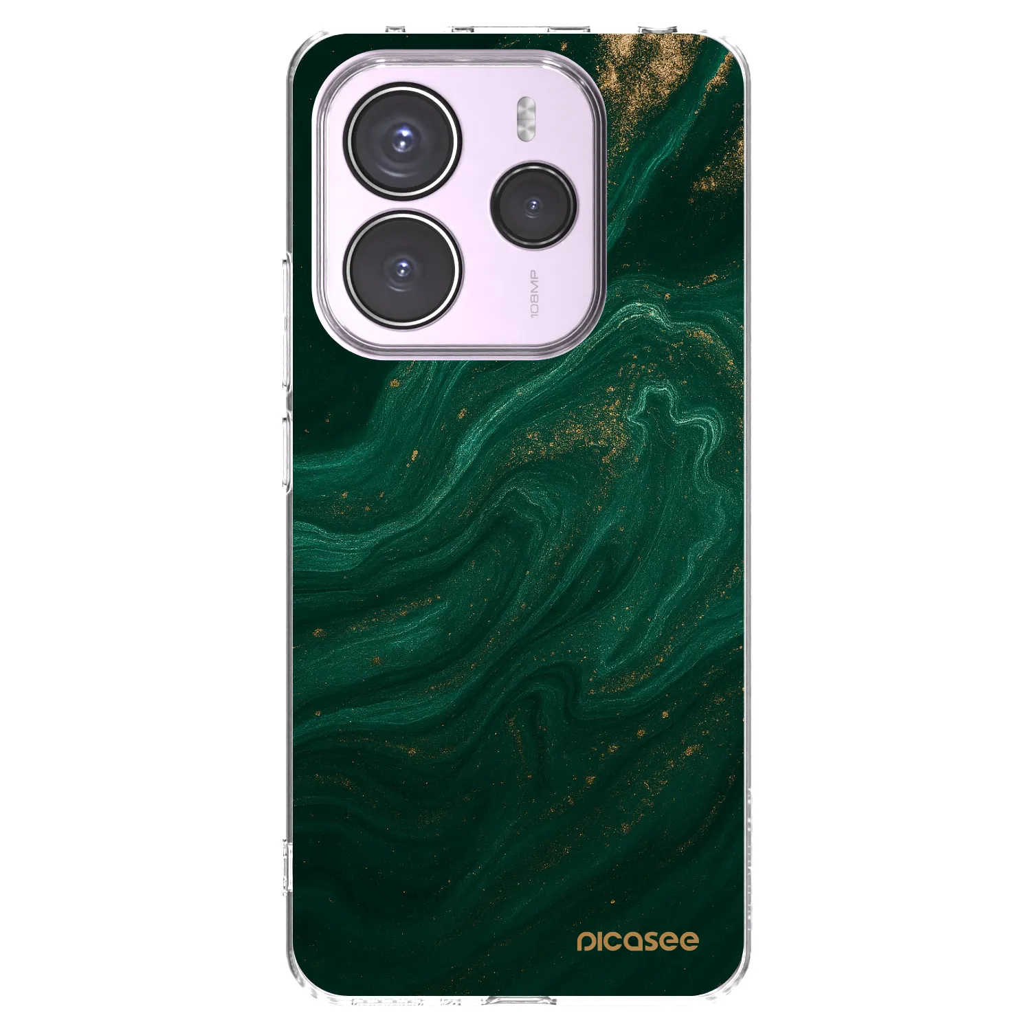 Picasee husă transparentă din silicon pentru Xiaomi Redmi Note 14 5G - Green