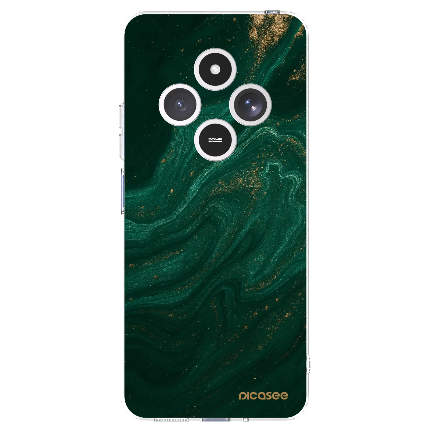 Picasee husă transparentă din silicon pentru Xiaomi Redmi 14C - Green