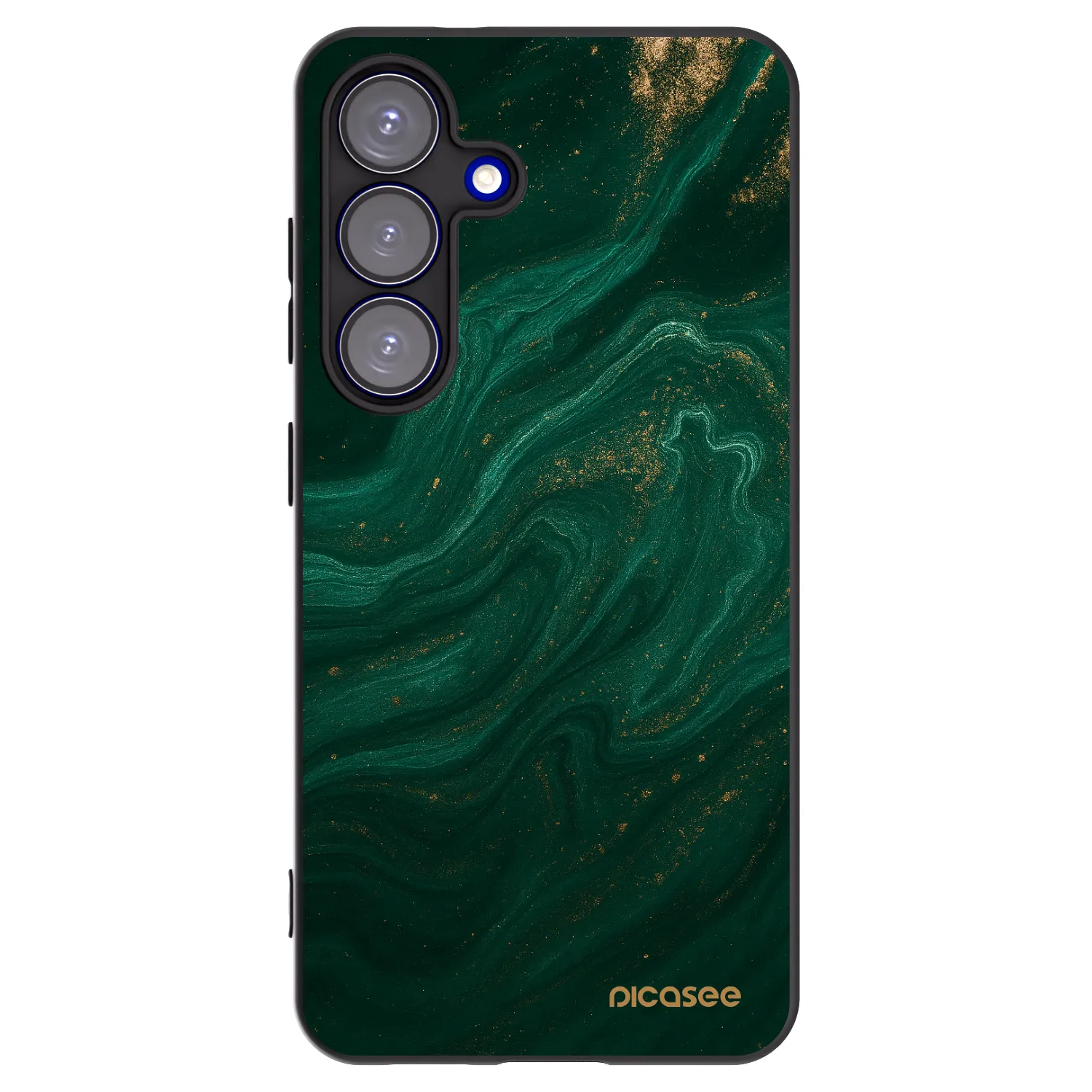 Picasee husă neagră din silicon pentru Samsung Galaxy S25 5G - Green