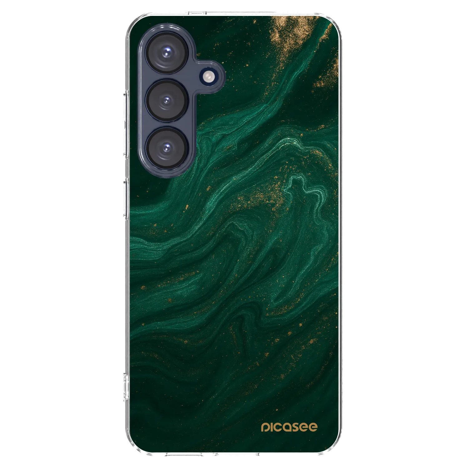 Picasee husă transparentă din silicon pentru Samsung Galaxy S25 5G - Green