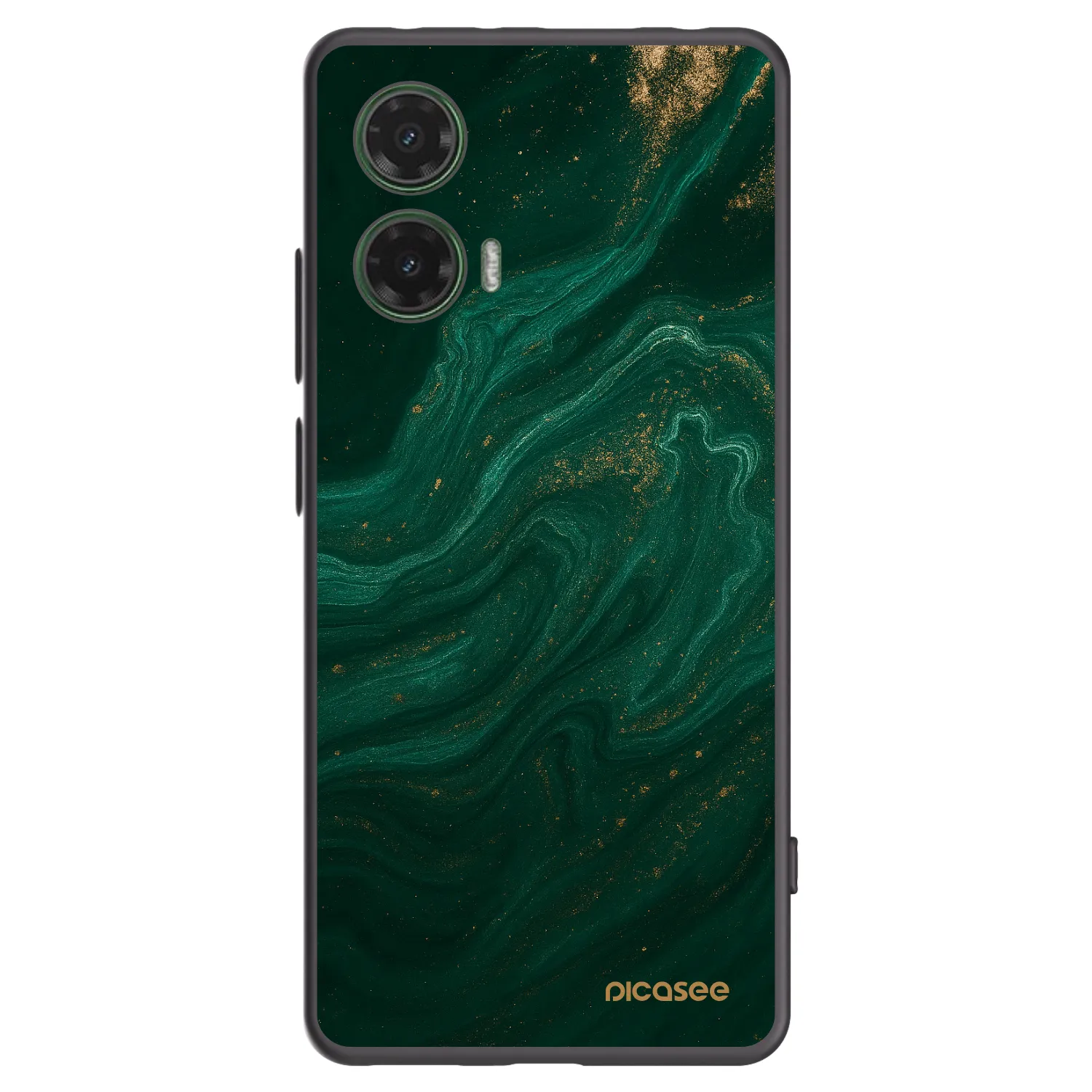 Picasee husă neagră din silicon pentru Motorola Moto G35 5G - Green