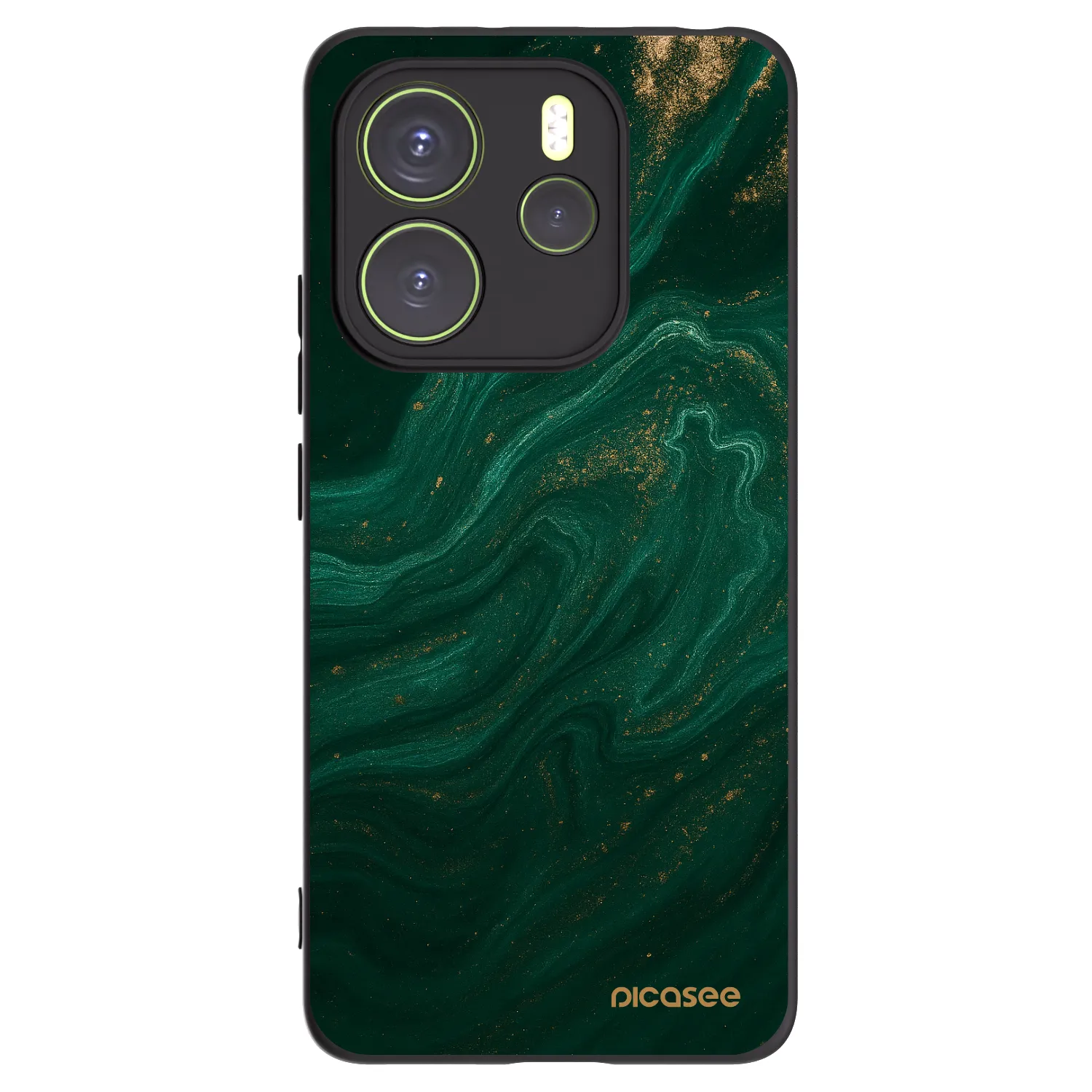 Picasee husă neagră din silicon pentru Xiaomi Redmi Note 14 4G - Green