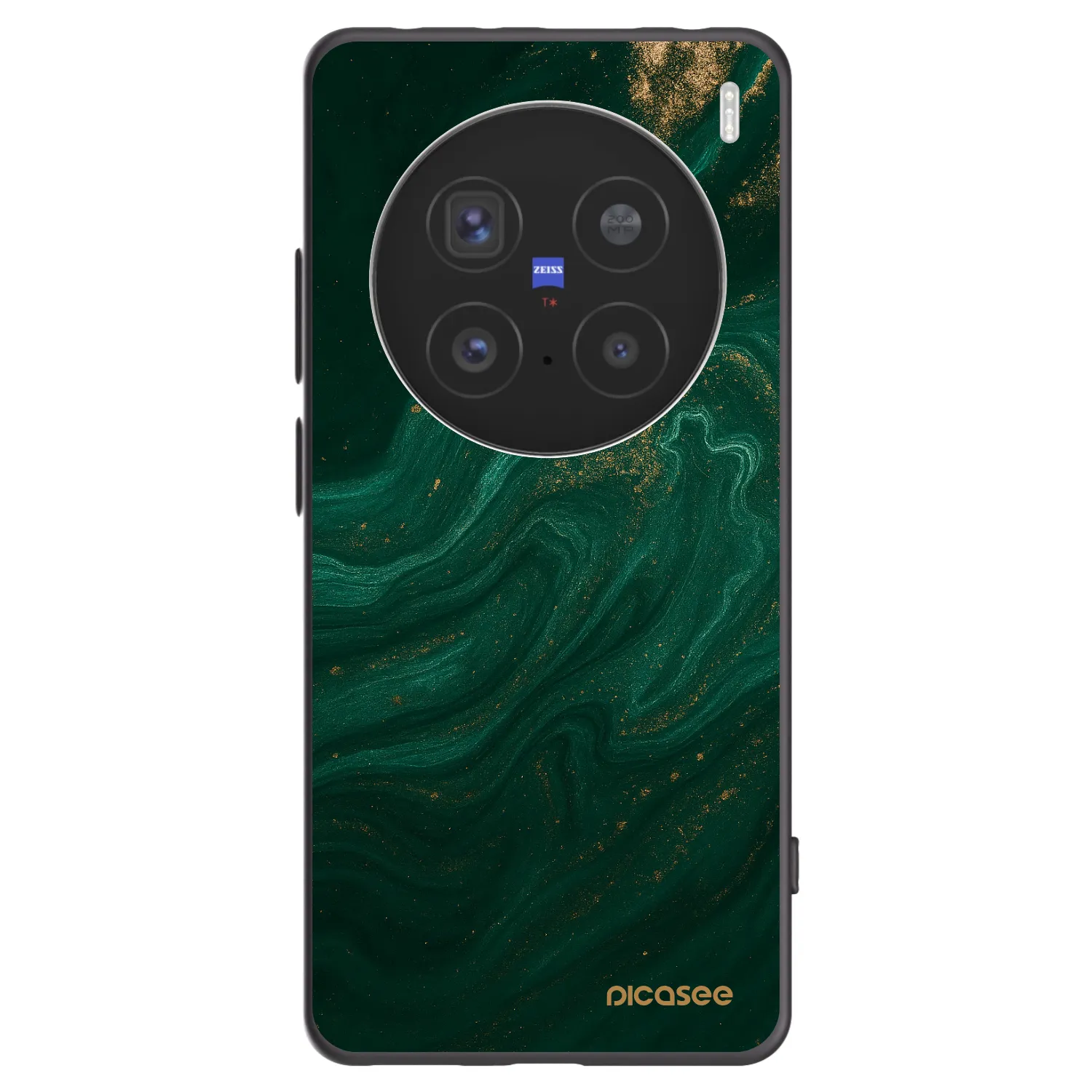 Picasee husă neagră din silicon pentru Vivo X200 Pro - Green