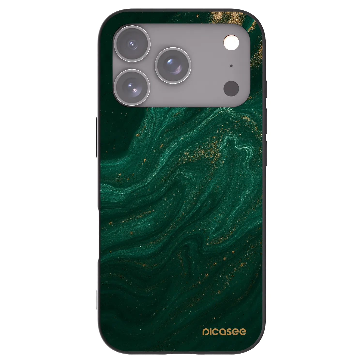 Picasee husă neagră din silicon pentru Apple iPhone 17 Pro - Green