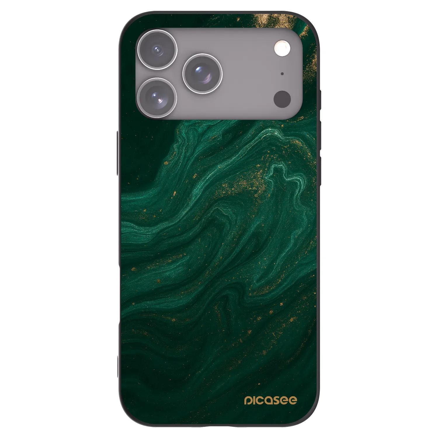 Picasee husă neagră din silicon pentru Apple iPhone 17 Pro Max - Green