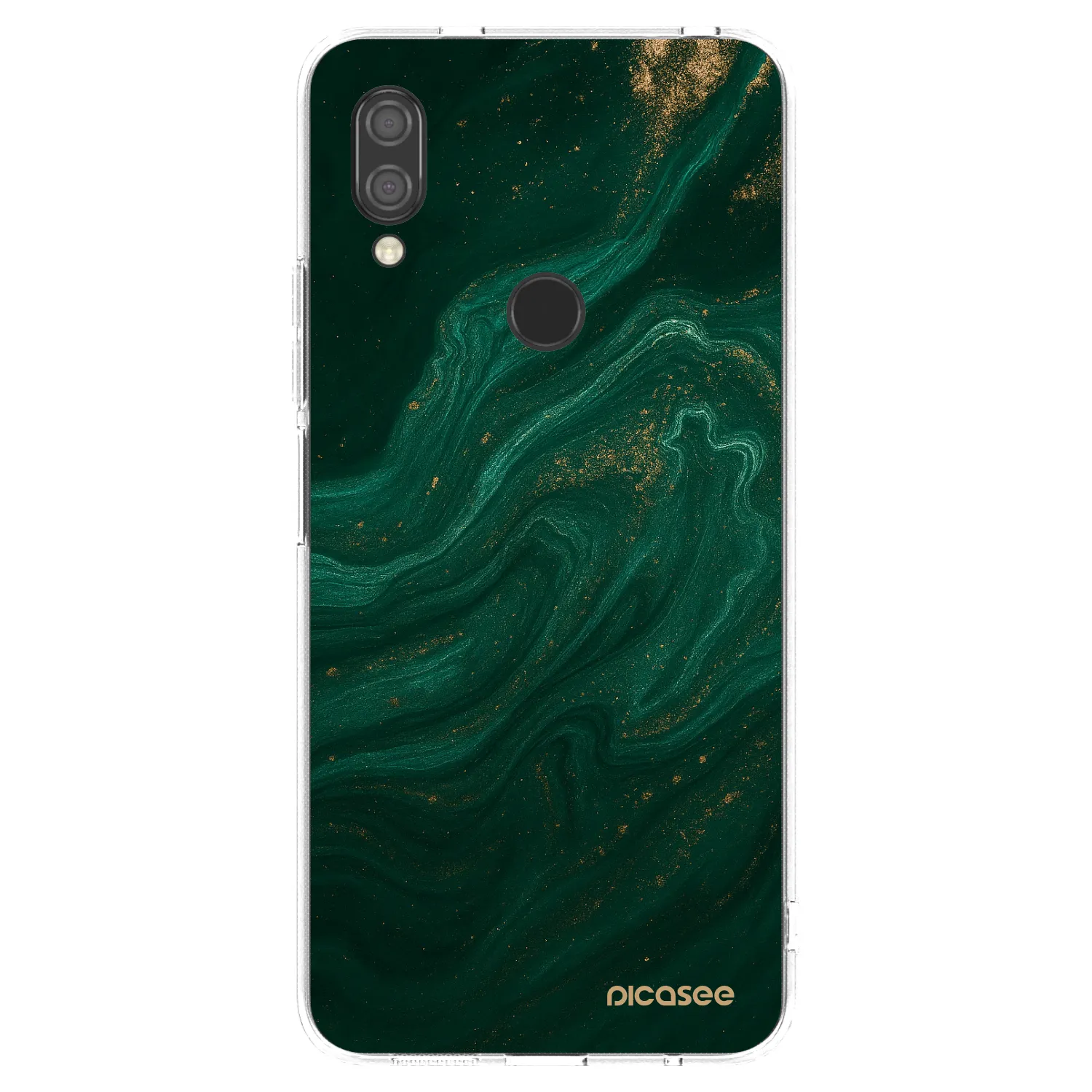Picasee husă transparentă din silicon pentru Xiaomi Redmi 7 - Green