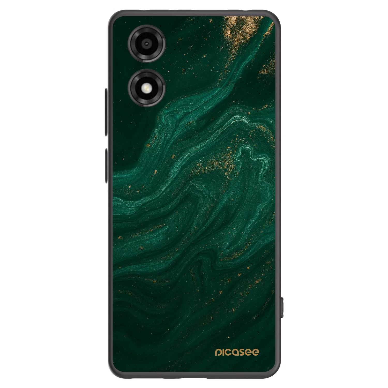 Picasee husă neagră din silicon pentru Motorola Moto E14 - Green