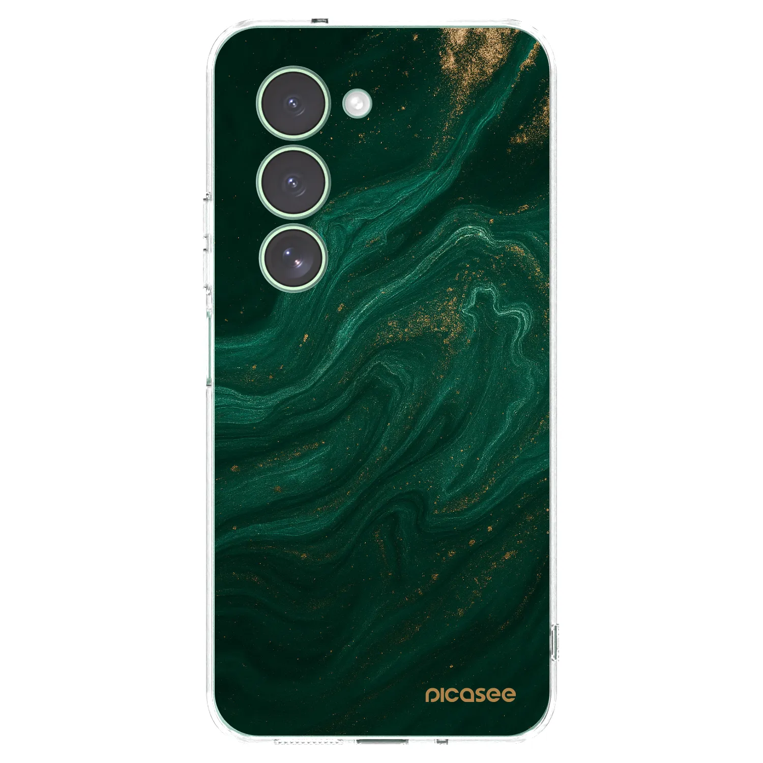 Picasee husă transparentă din silicon pentru Xiaomi Redmi 15 5G - Green