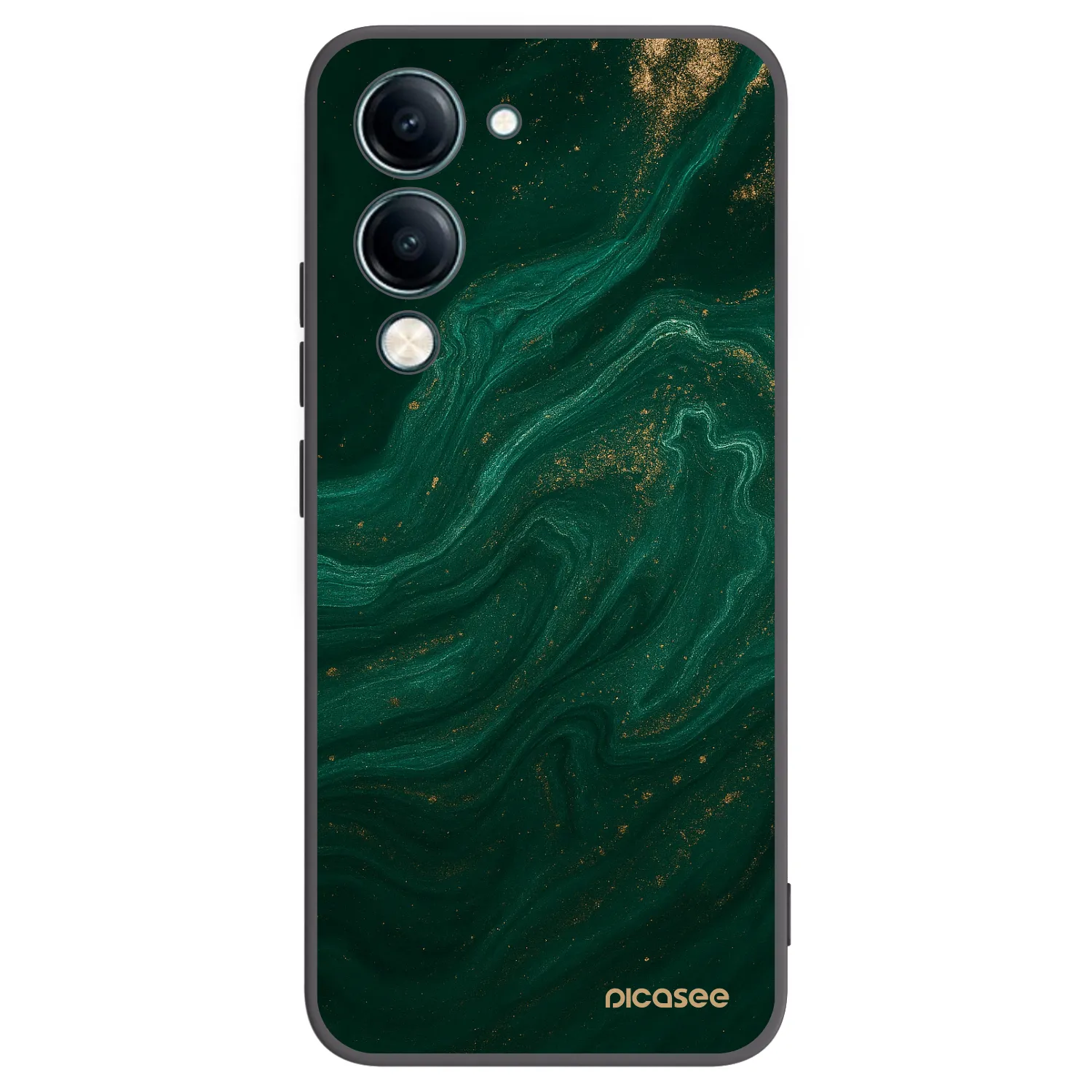Picasee husă neagră din silicon pentru Vivo Y29s 5G - Green