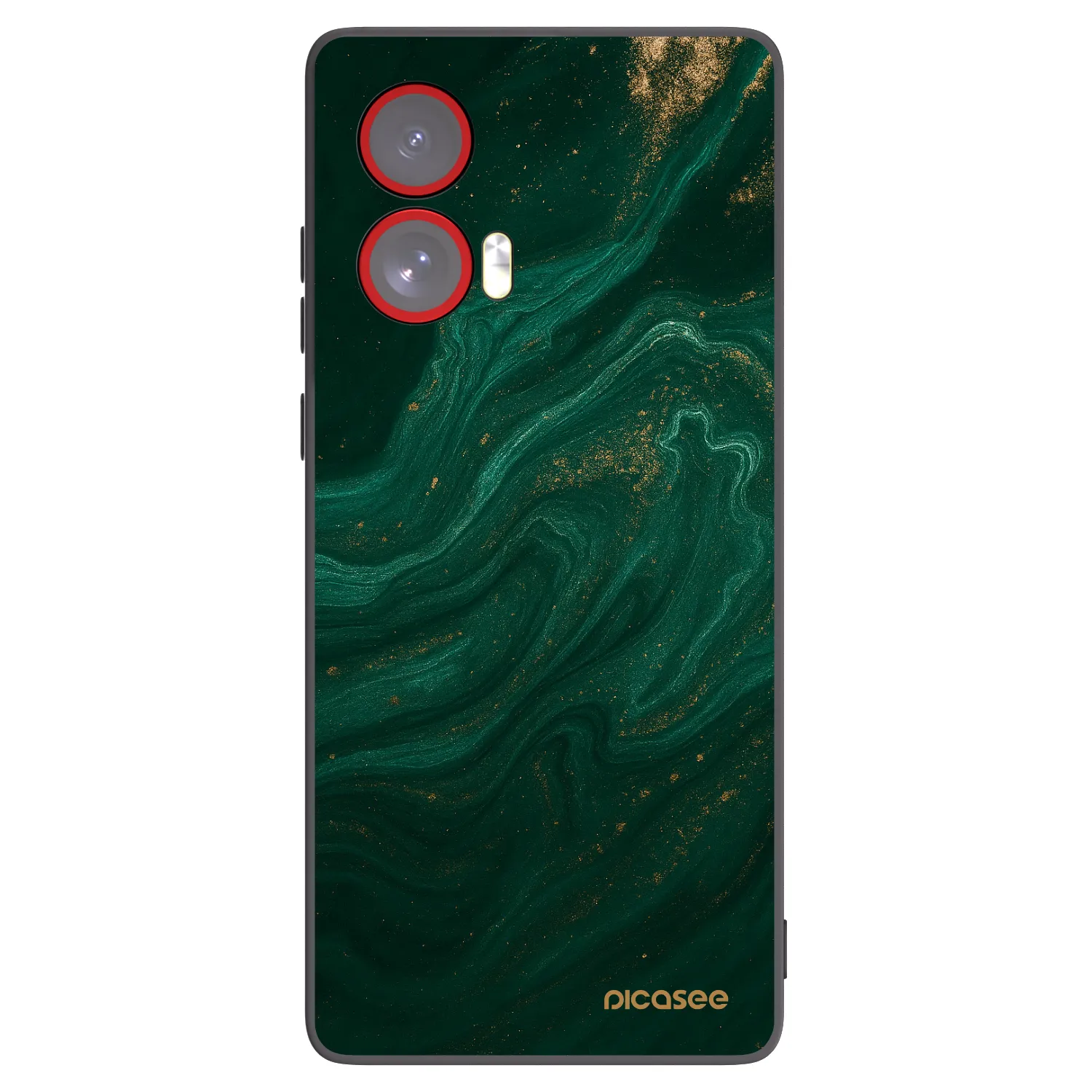 Picasee husă neagră din silicon pentru Motorola Edge 50 Fusion - Green