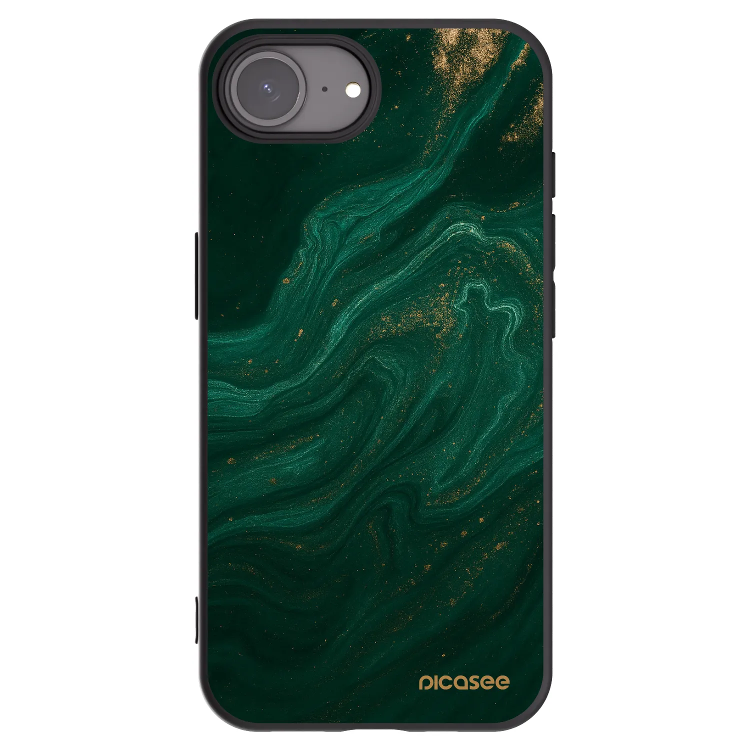 Picasee husă neagră din silicon pentru Apple iPhone 17e - Green