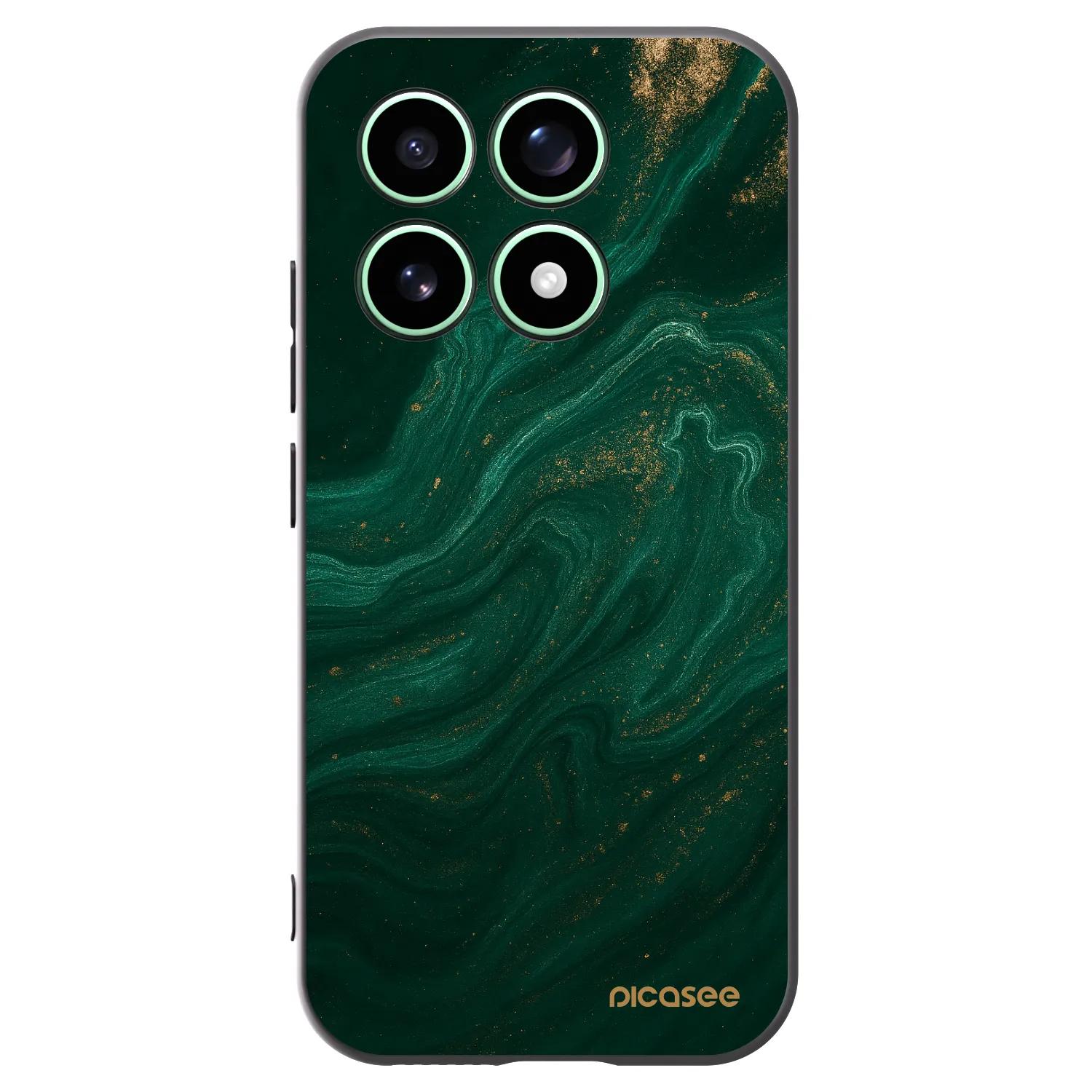 Picasee husă neagră din silicon pentru Xiaomi 17 - Green