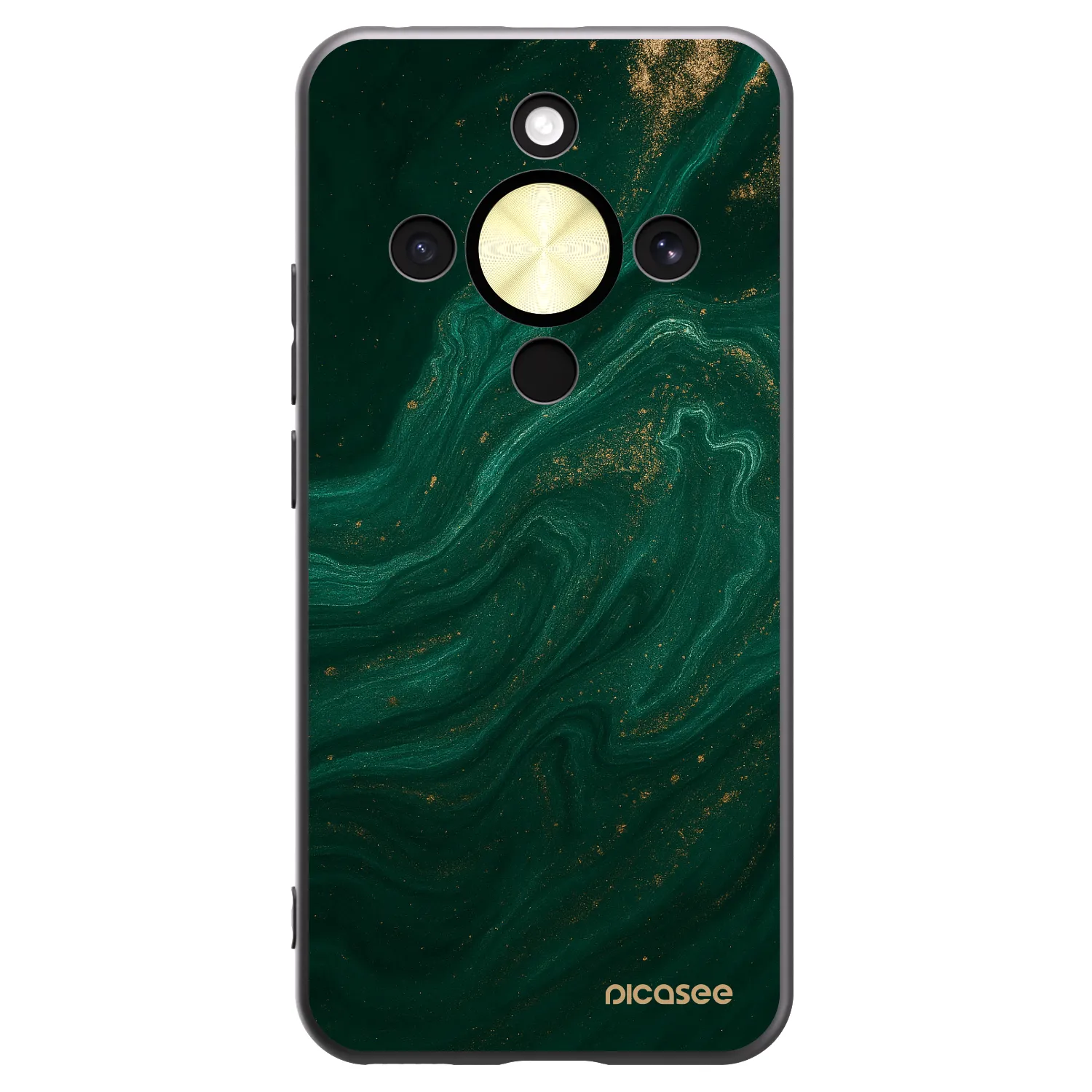 Picasee husă neagră din silicon pentru Honor Magic8 Lite 5G - Green