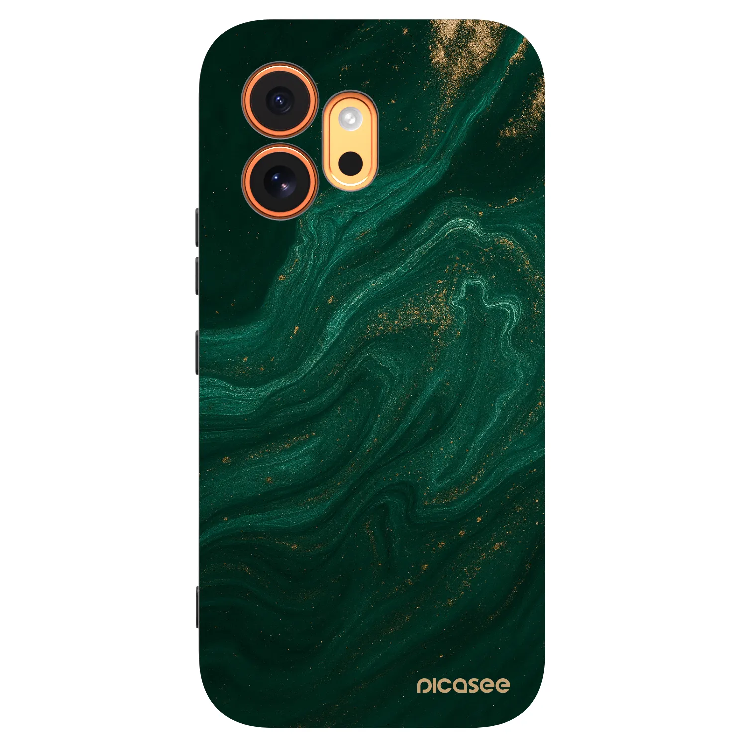 Picasee husă neagră din silicon pentru Honor 600 - Green