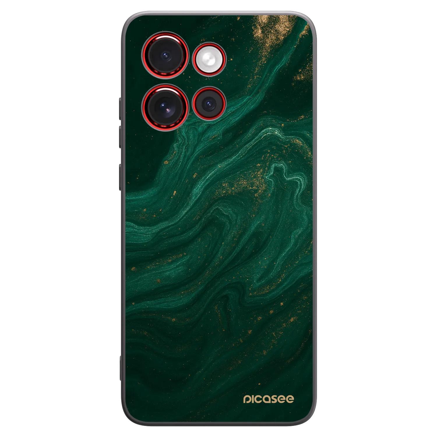 Picasee husă neagră din silicon pentru Motorola Edge 60 Neo 5G - Green