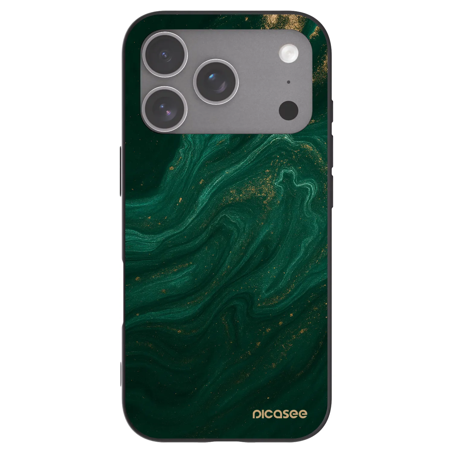 Picasee husă neagră din silicon pentru Apple iPhone 18 Pro - Green