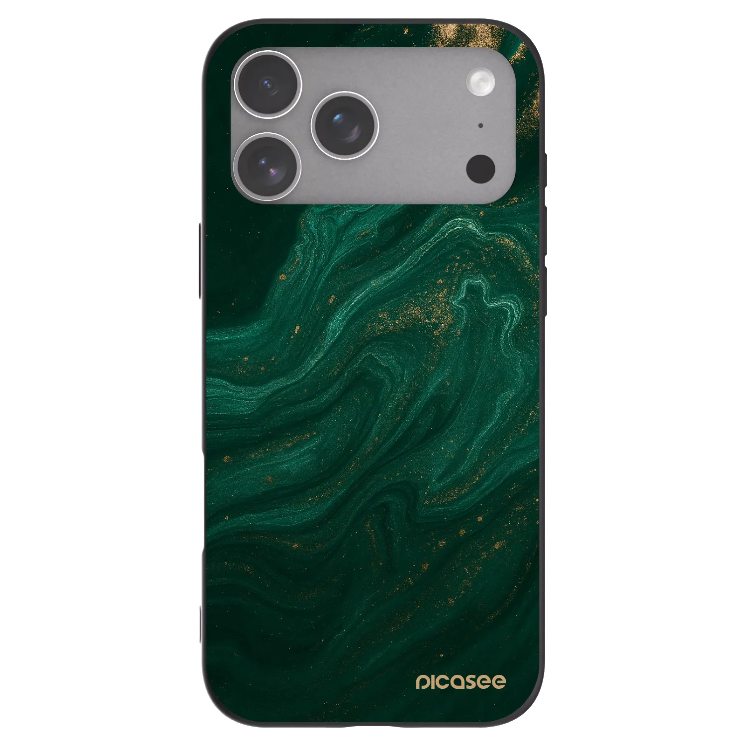 Picasee husă neagră din silicon pentru Apple iPhone 18 Pro Max - Green