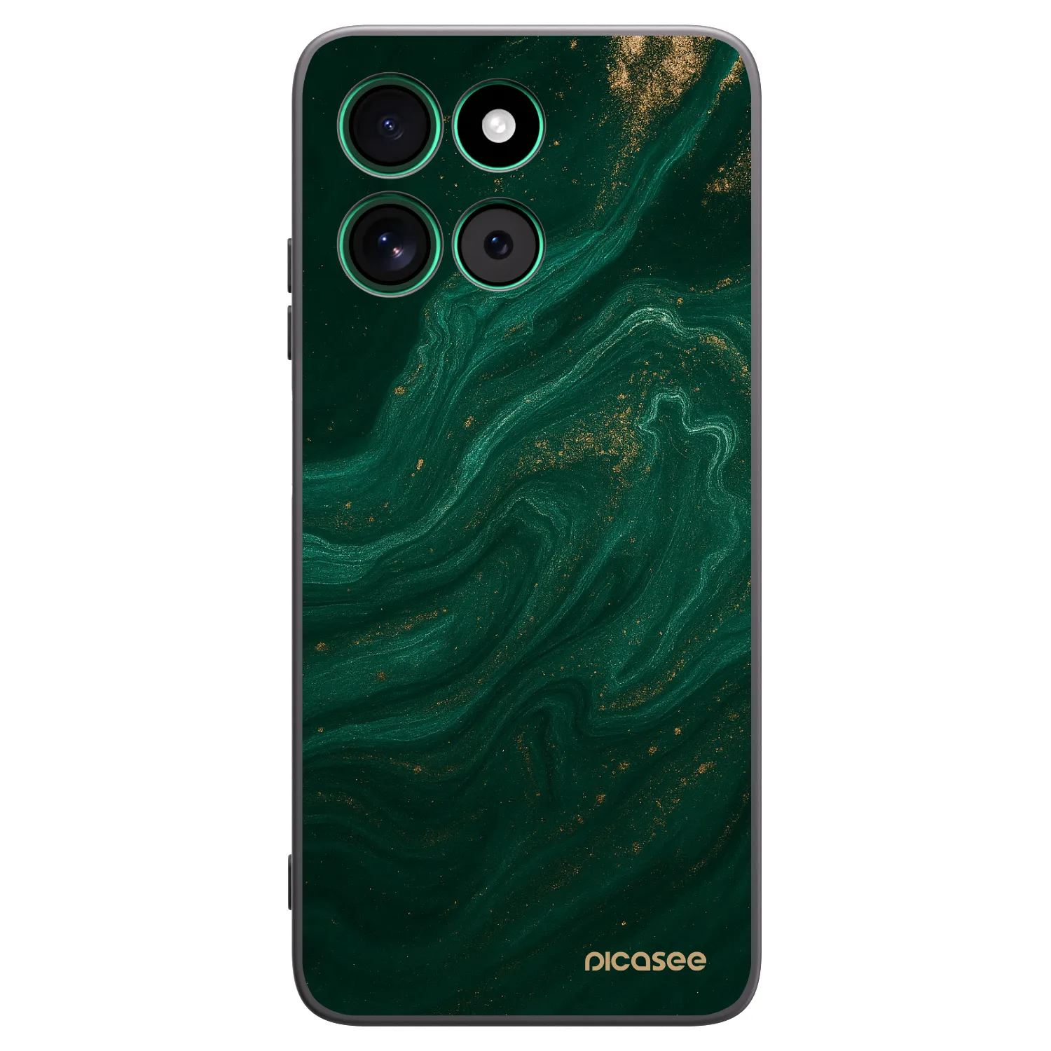 Picasee husă neagră din silicon pentru Motorola Moto G57 Power - Green