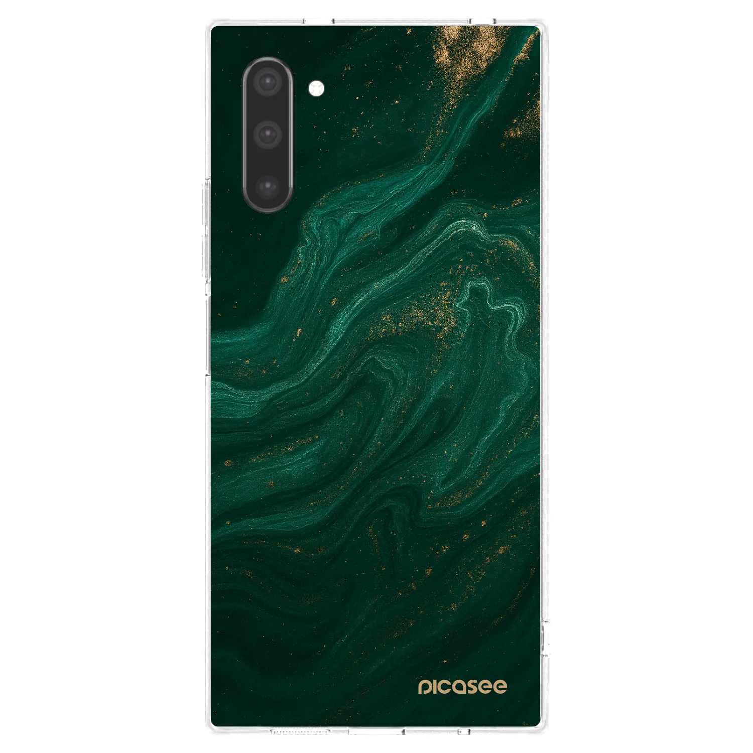 Picasee husă transparentă din silicon pentru Samsung Galaxy Note 10 N970F - Green