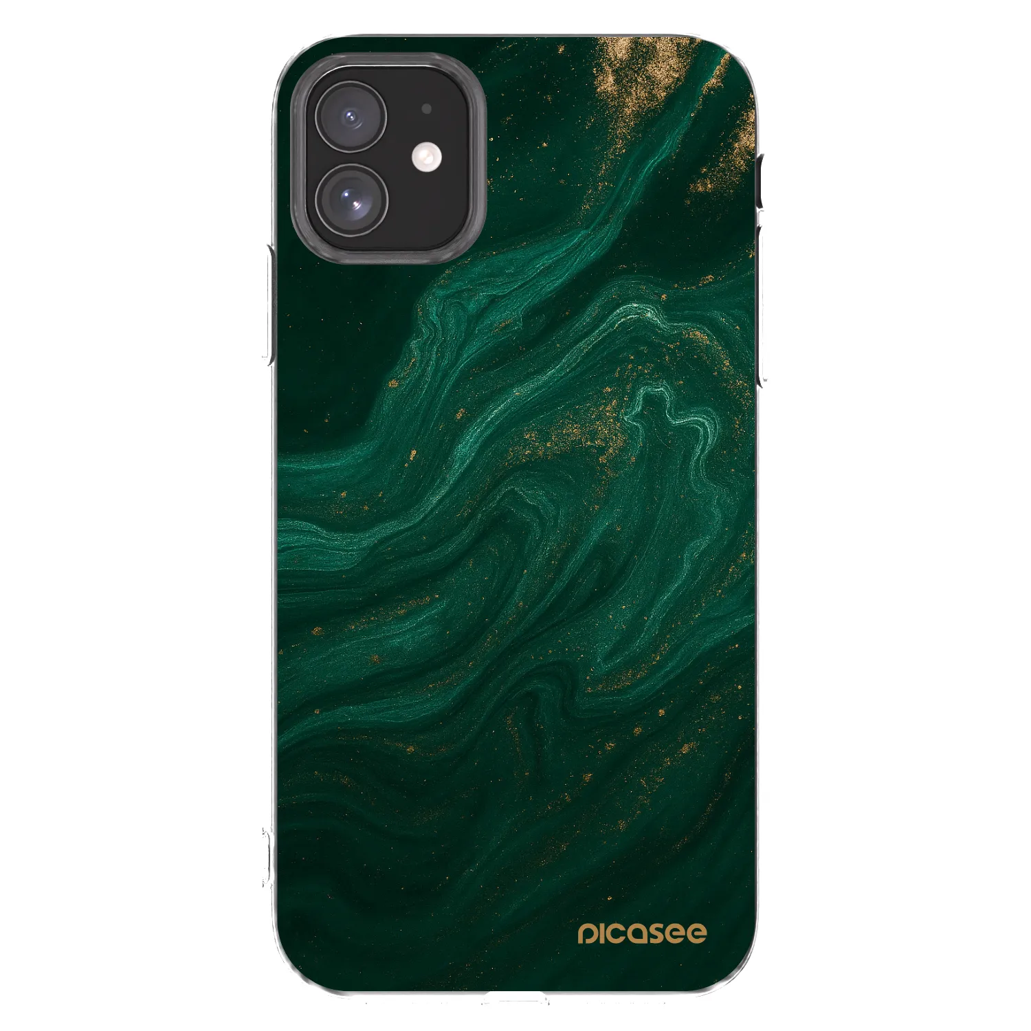 Picasee husă transparentă din silicon pentru Apple iPhone 11 - Green
