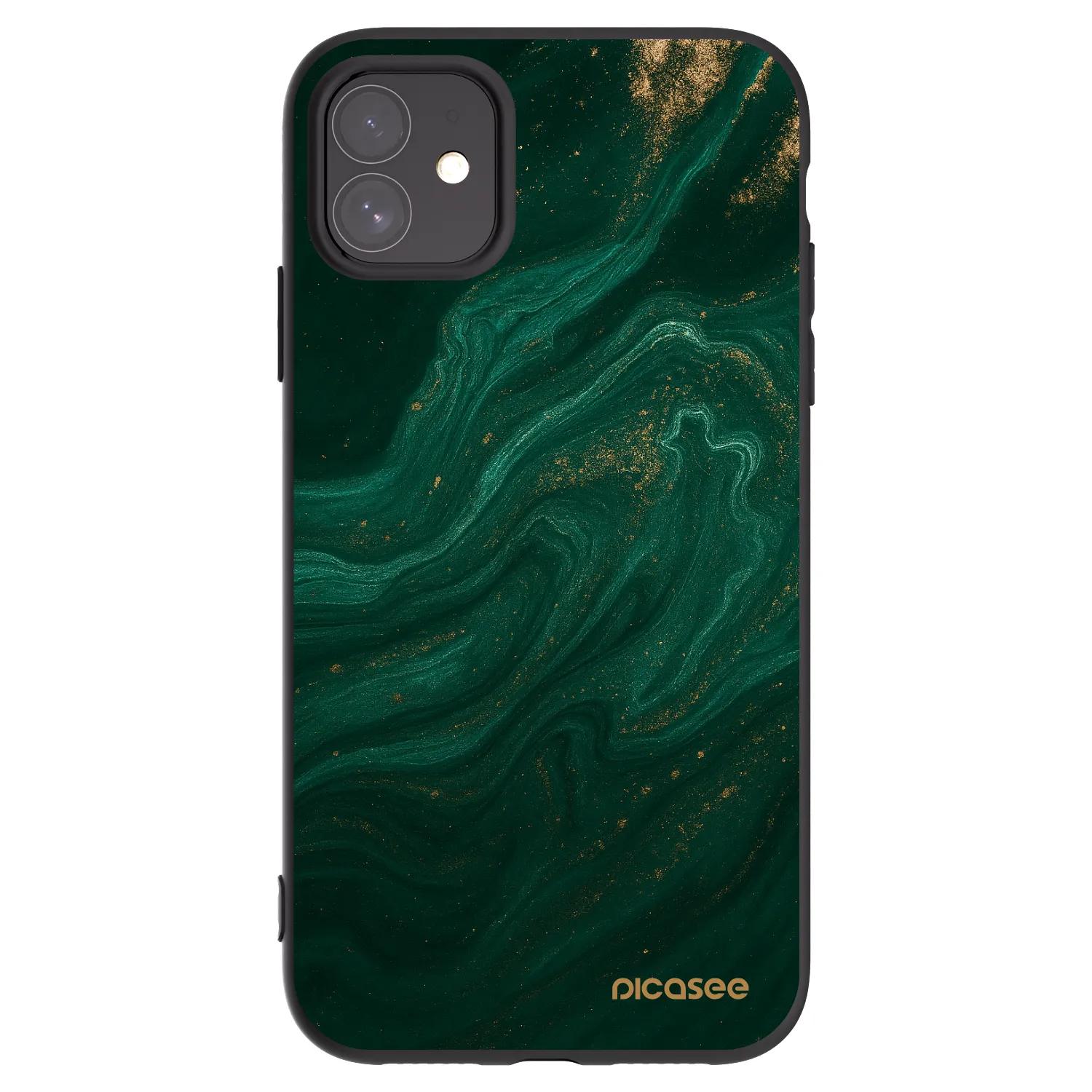 Picasee husă neagră din silicon pentru Apple iPhone 11 - Green