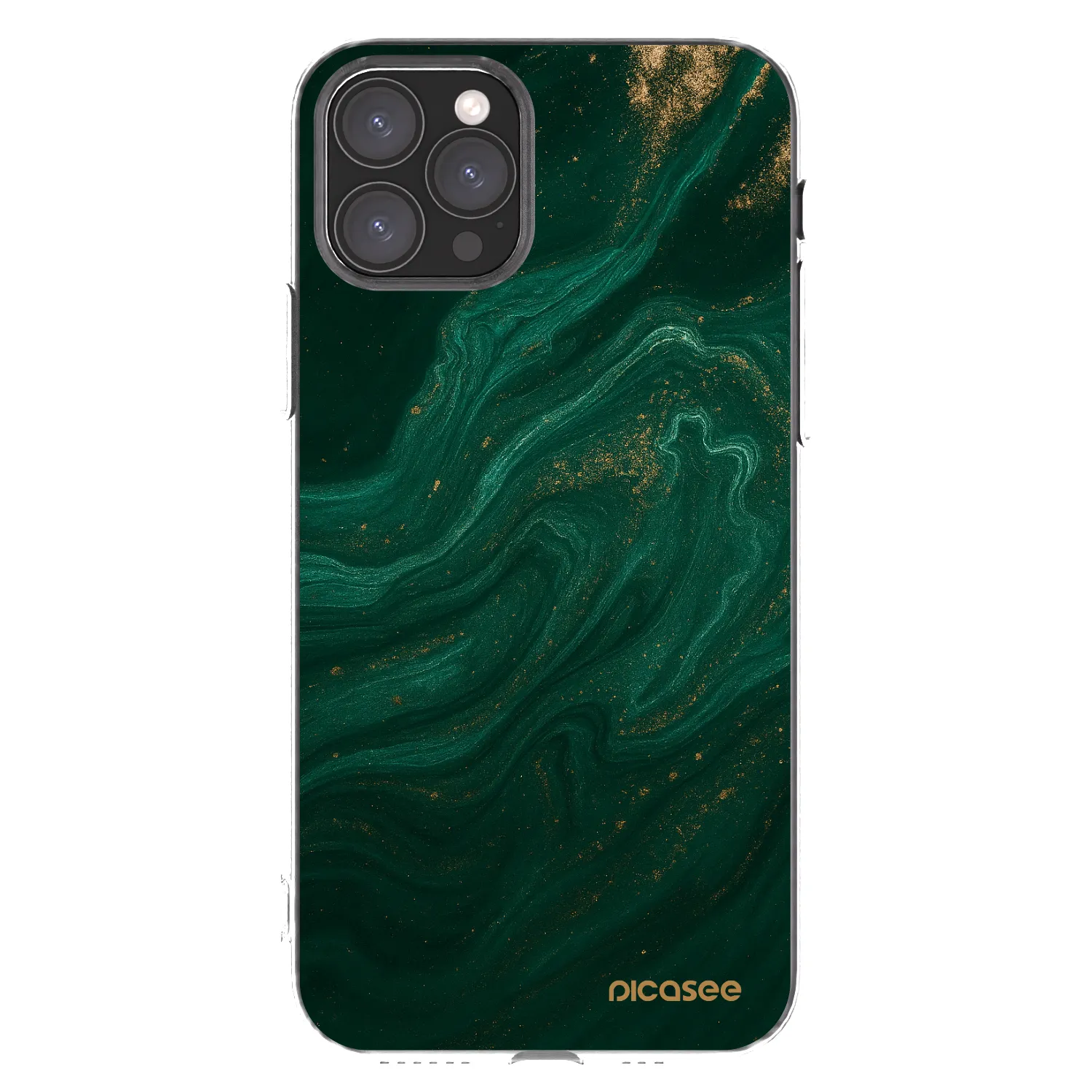 Picasee husă transparentă din silicon pentru Apple iPhone 11 Pro - Green
