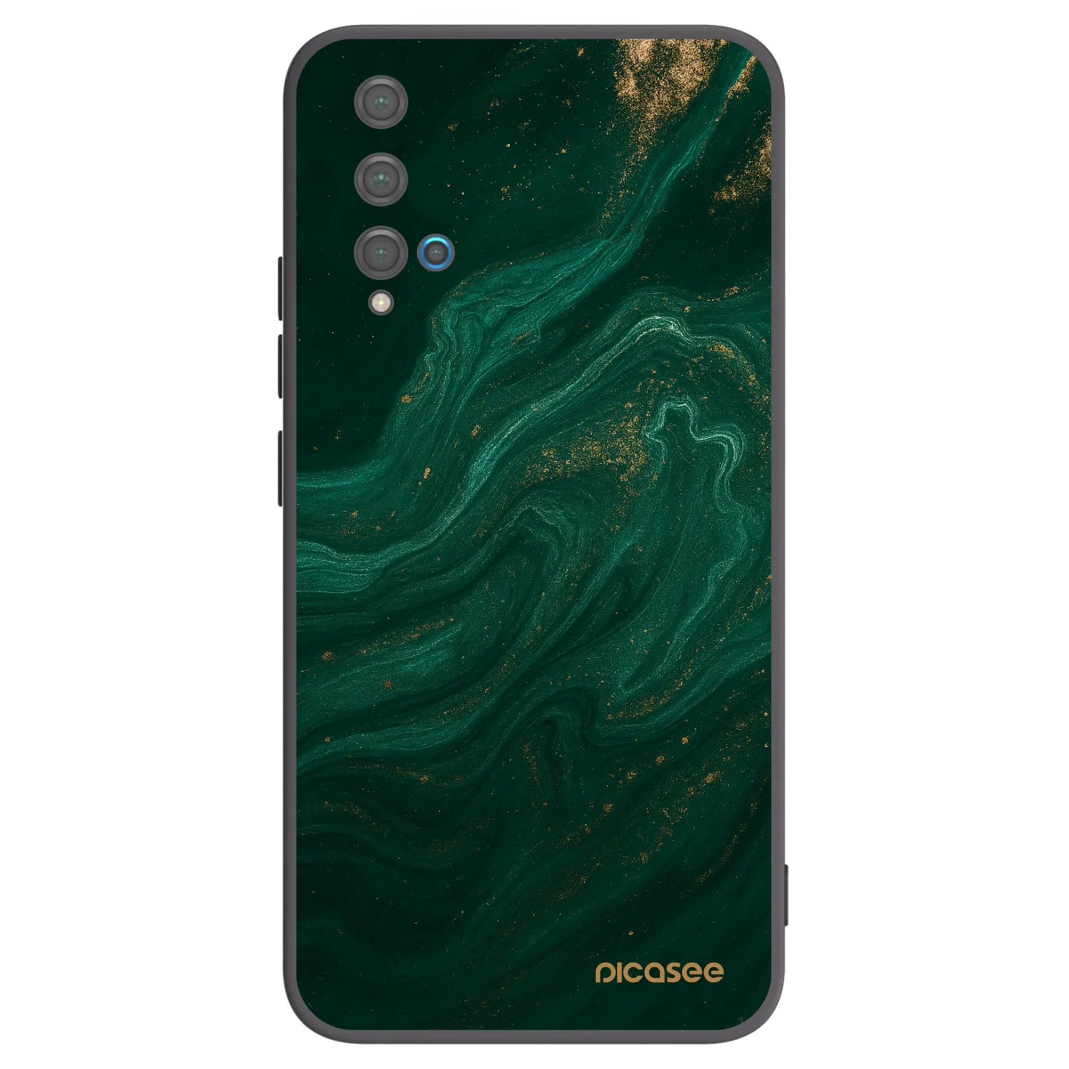 Picasee husă neagră din silicon pentru Huawei Nova 5T - Green