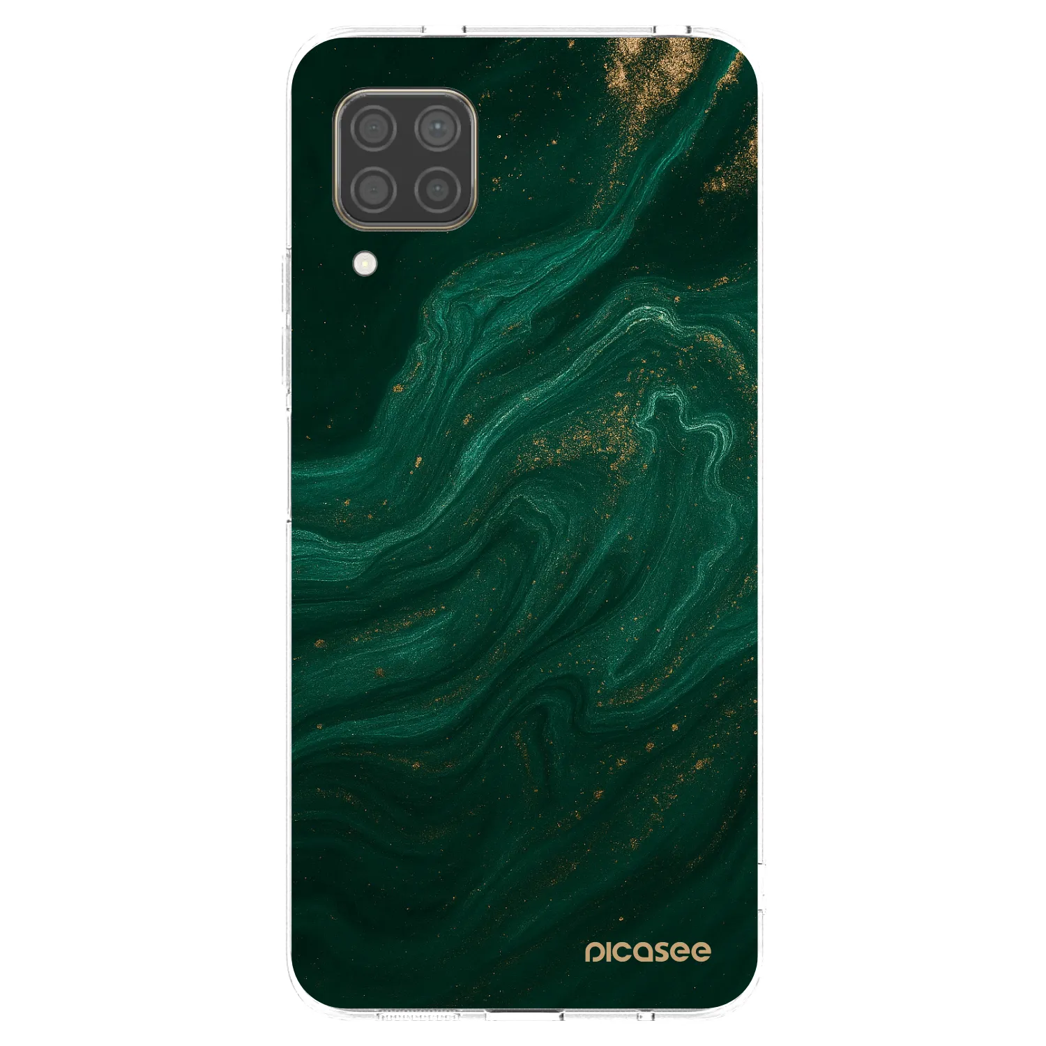 Picasee husă transparentă din silicon pentru Huawei P40 Lite - Green